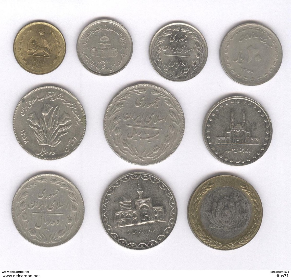 Lot De 10 Monnaies Iran - Iran