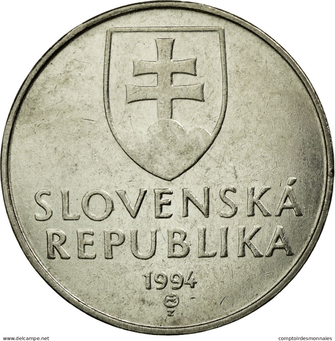 Monnaie, Slovaquie, 2 Koruna, 1994, TTB, Nickel Plated Steel, KM:13 - Slovaquie