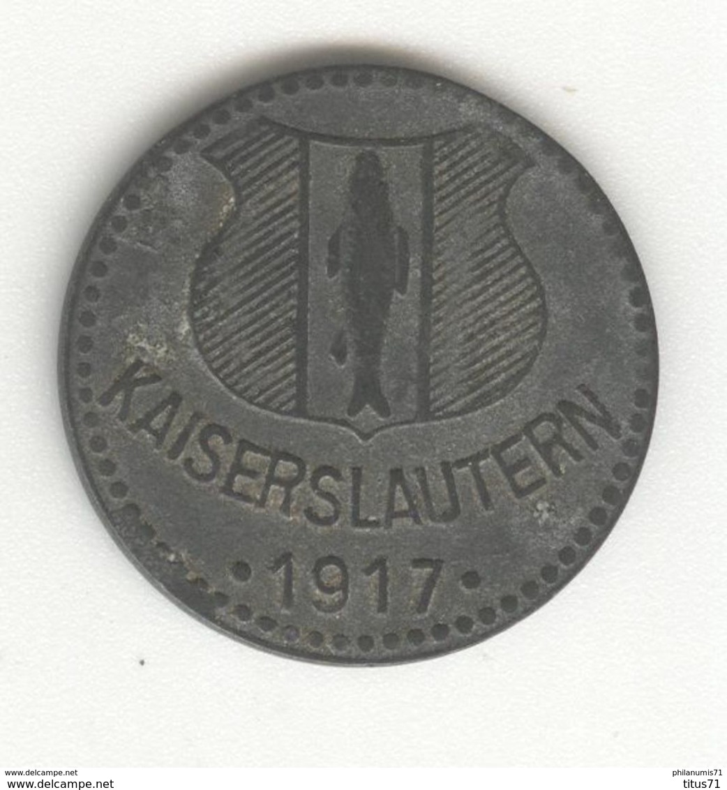 Kriegsgeld 10 Pfennig 1917 Kaiserslautern - 10 Pfennig