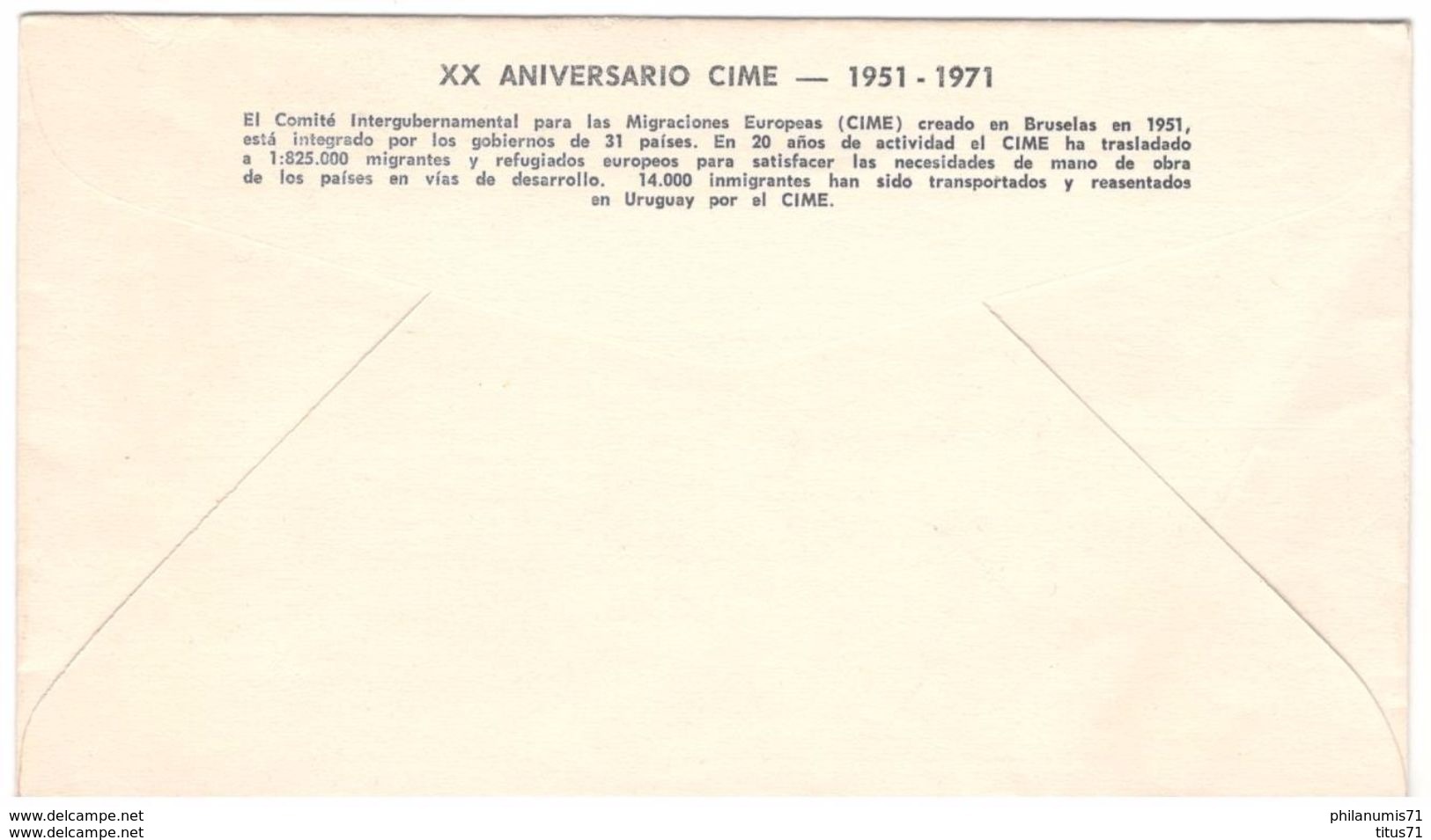 FDC Uruguay  Hombre Para El Progreso  - 29 Novembre 1971 - Uruguay