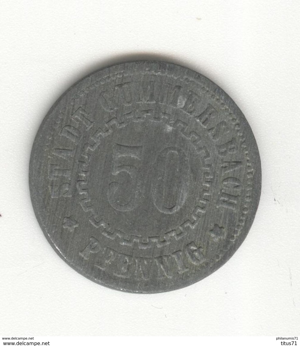 Notgeld 50 Pfennig Gummersbach 1919 - 10 Pfennig