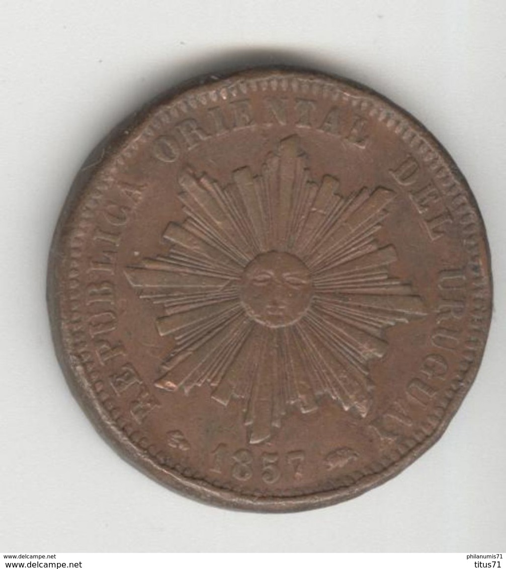 40 Centesimos Uruguay 1857 TTB - Uruguay