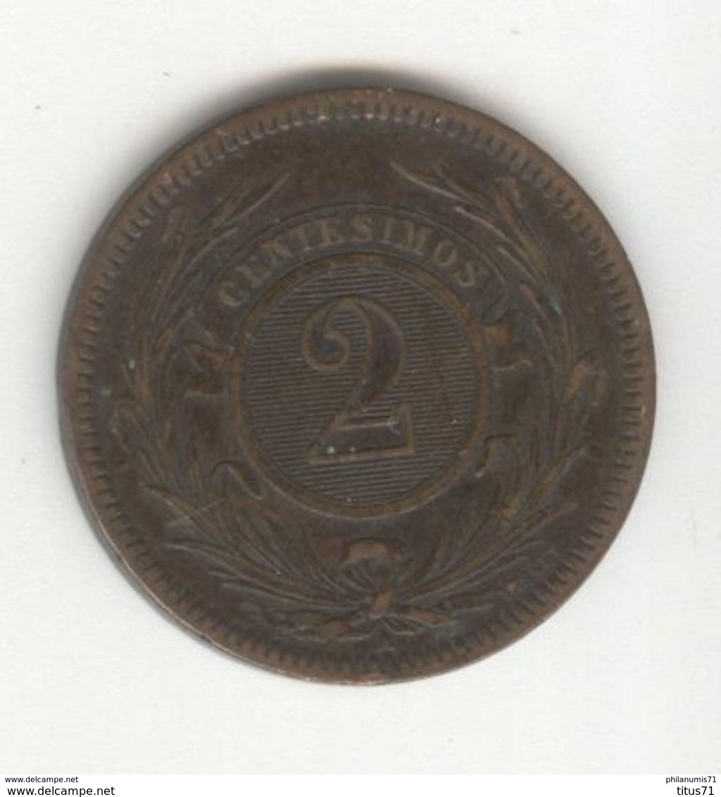 2 Centesimos Uruguay 1869 TTB+ - Uruguay