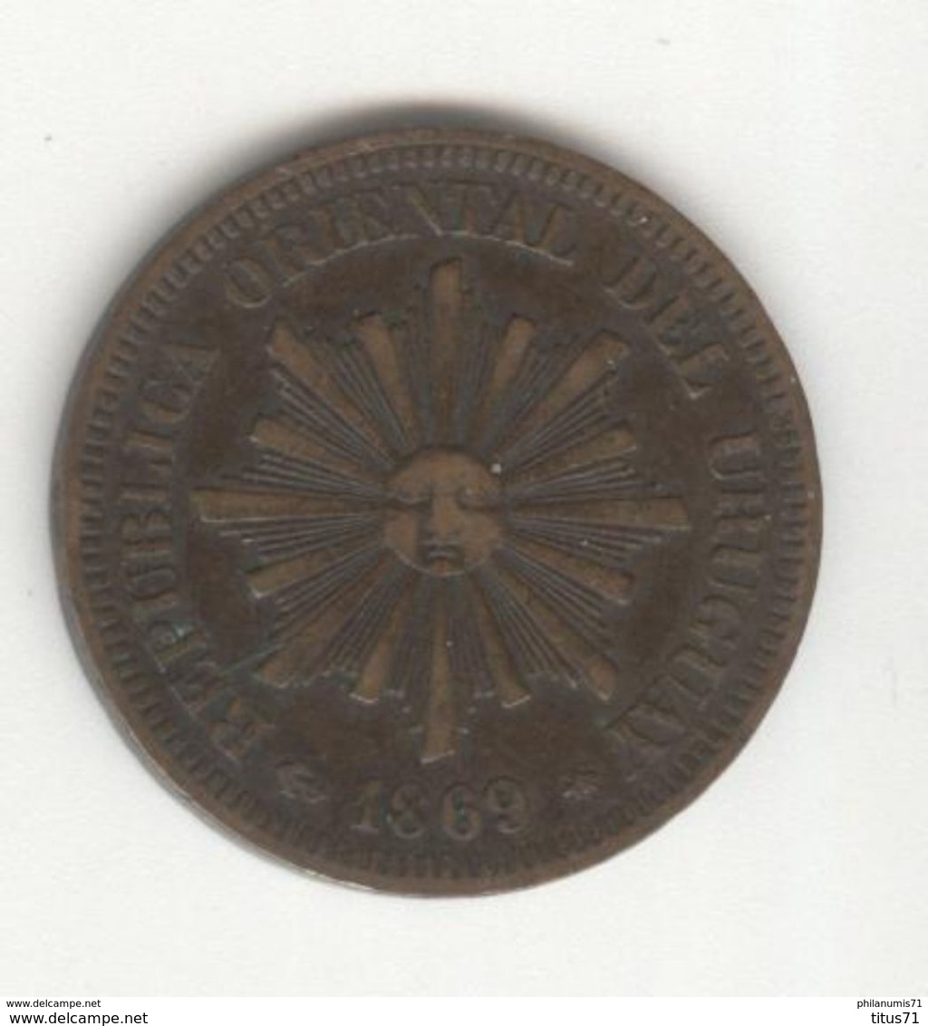 2 Centesimos Uruguay 1869 TTB+ - Uruguay