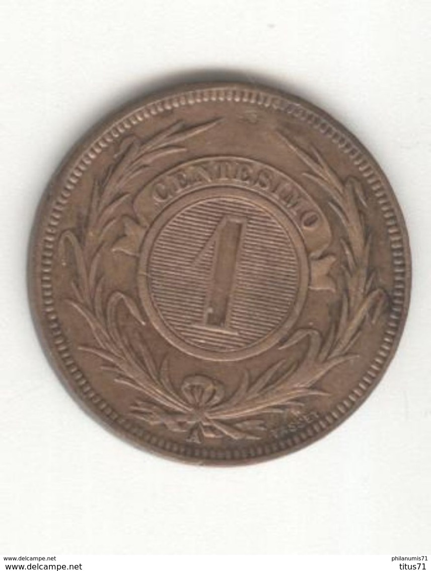 1 Centesimo Uruguay 1869 SUP - Uruguay