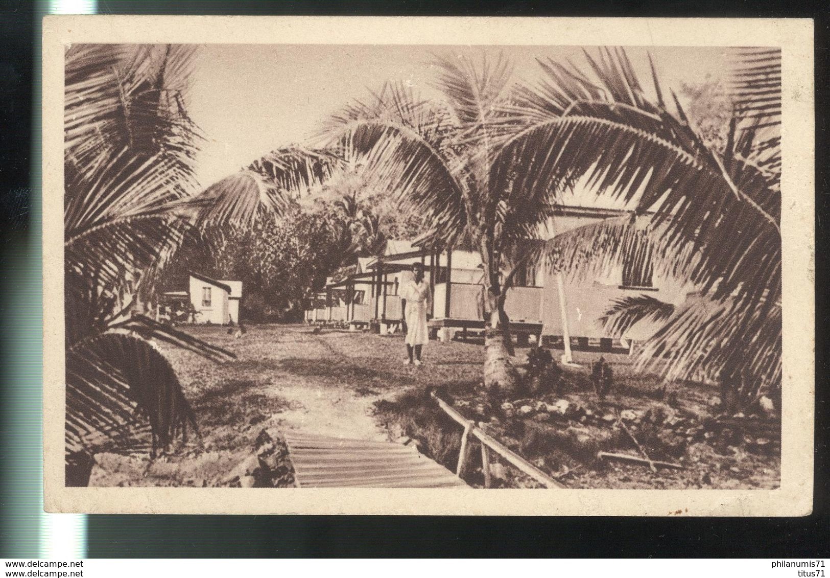 CPA Fidji - Village De Lépreux à Makogaï - Non Circulée - Fidji