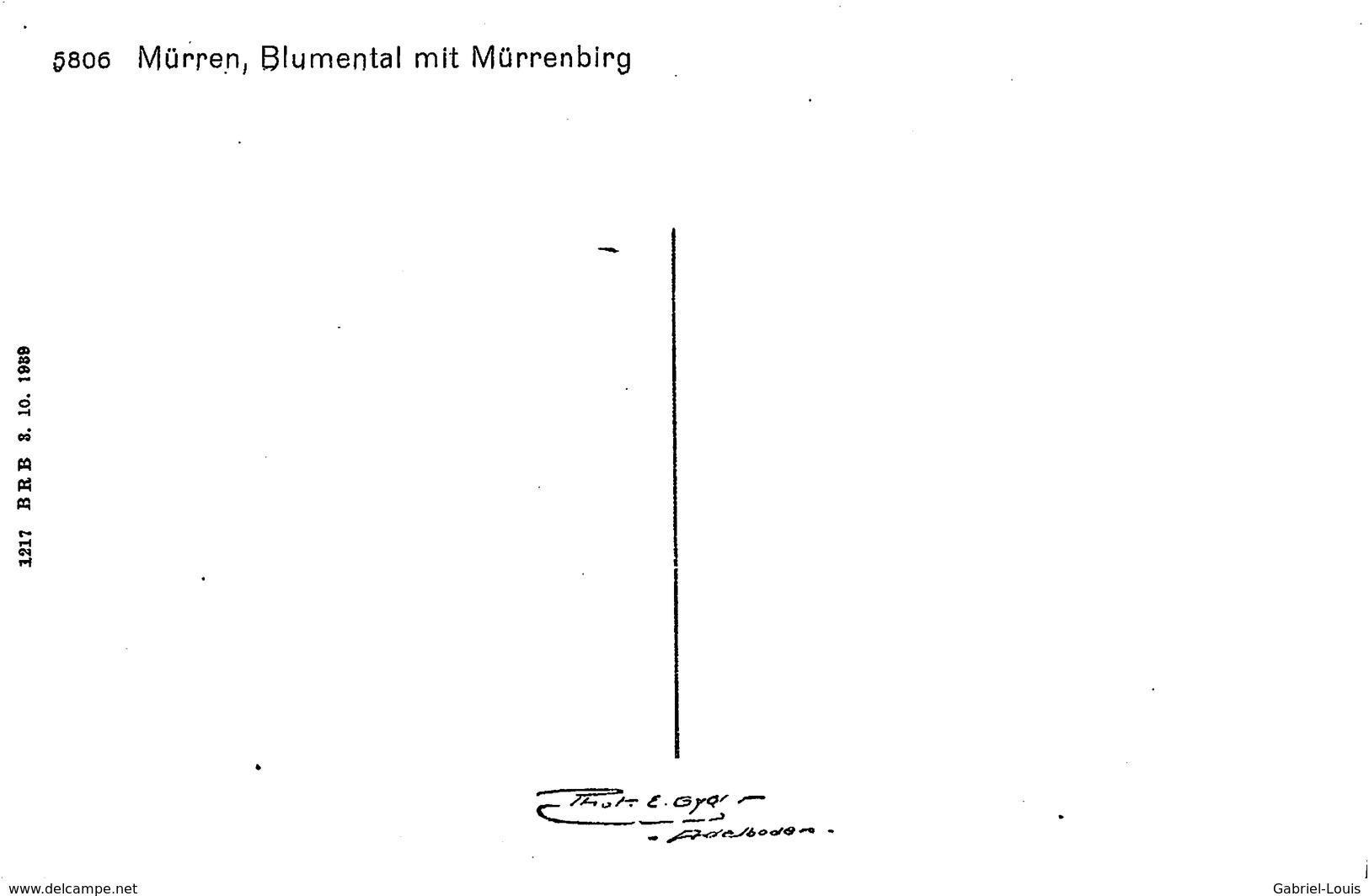 Mürren, Blumental Mit Mürrenbirg - Non Circulé - Mürren