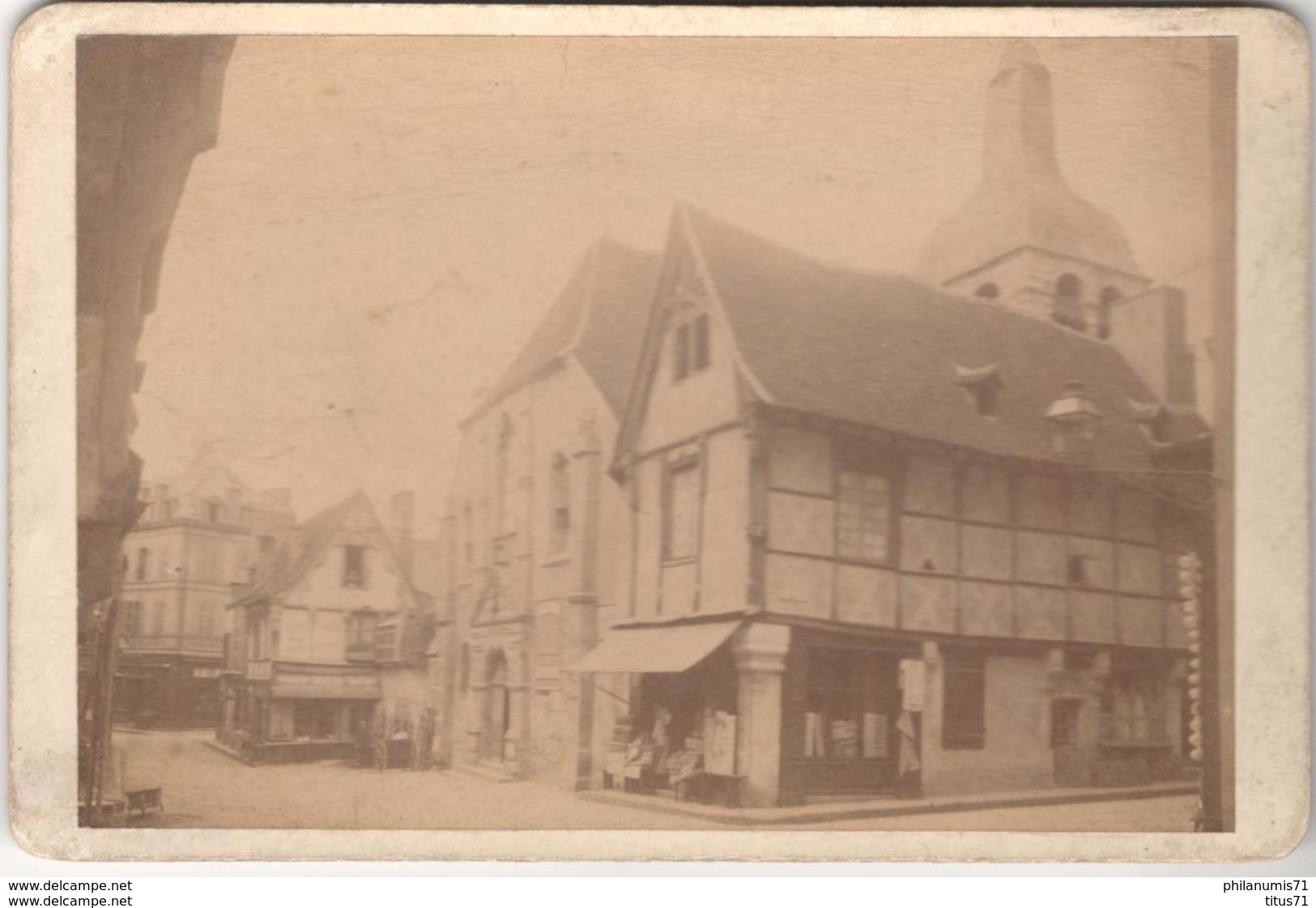 Photo Ancienne Sur Carton  Montluçon Eglise Saint Pierre - Circa 1900 - Autres & Non Classés