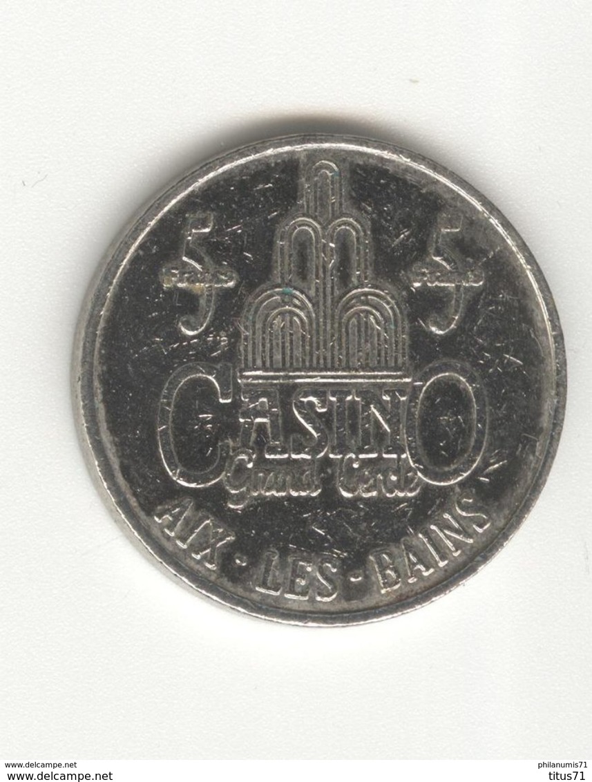 5 Francs Casino  Grand Cercle D'Aix Les Bains - Casino