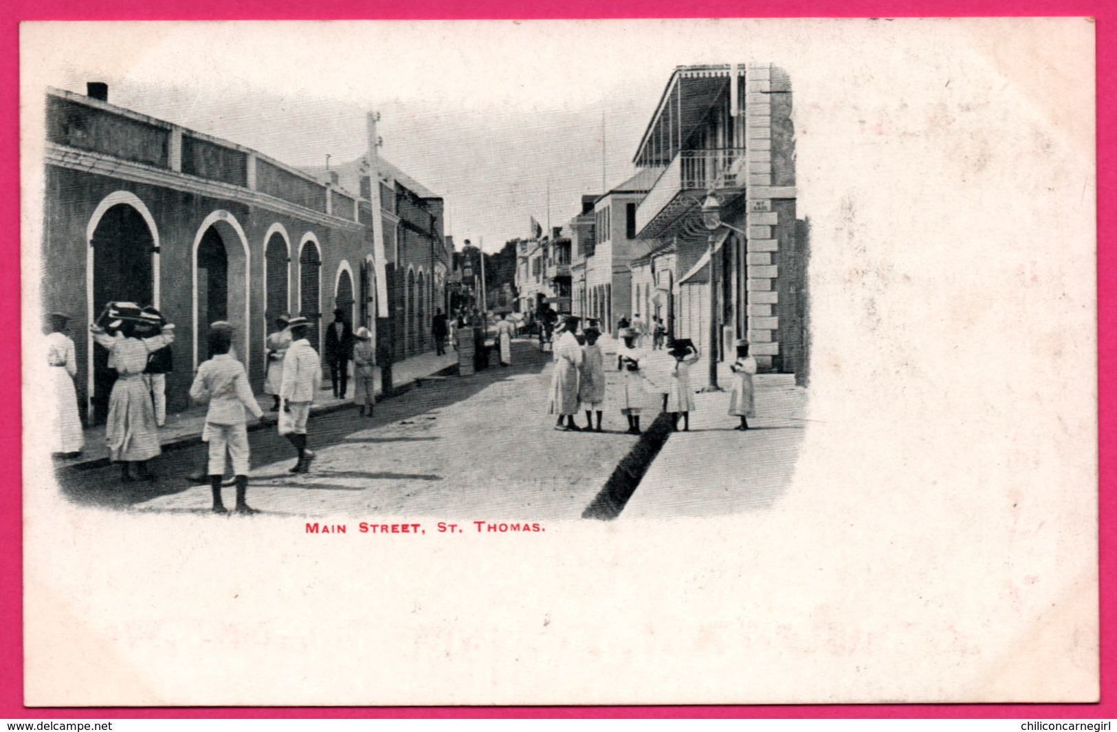 Cpa - Antilles - St Thomas - Main Street - Saint Thomas - Animée - Otros & Sin Clasificación