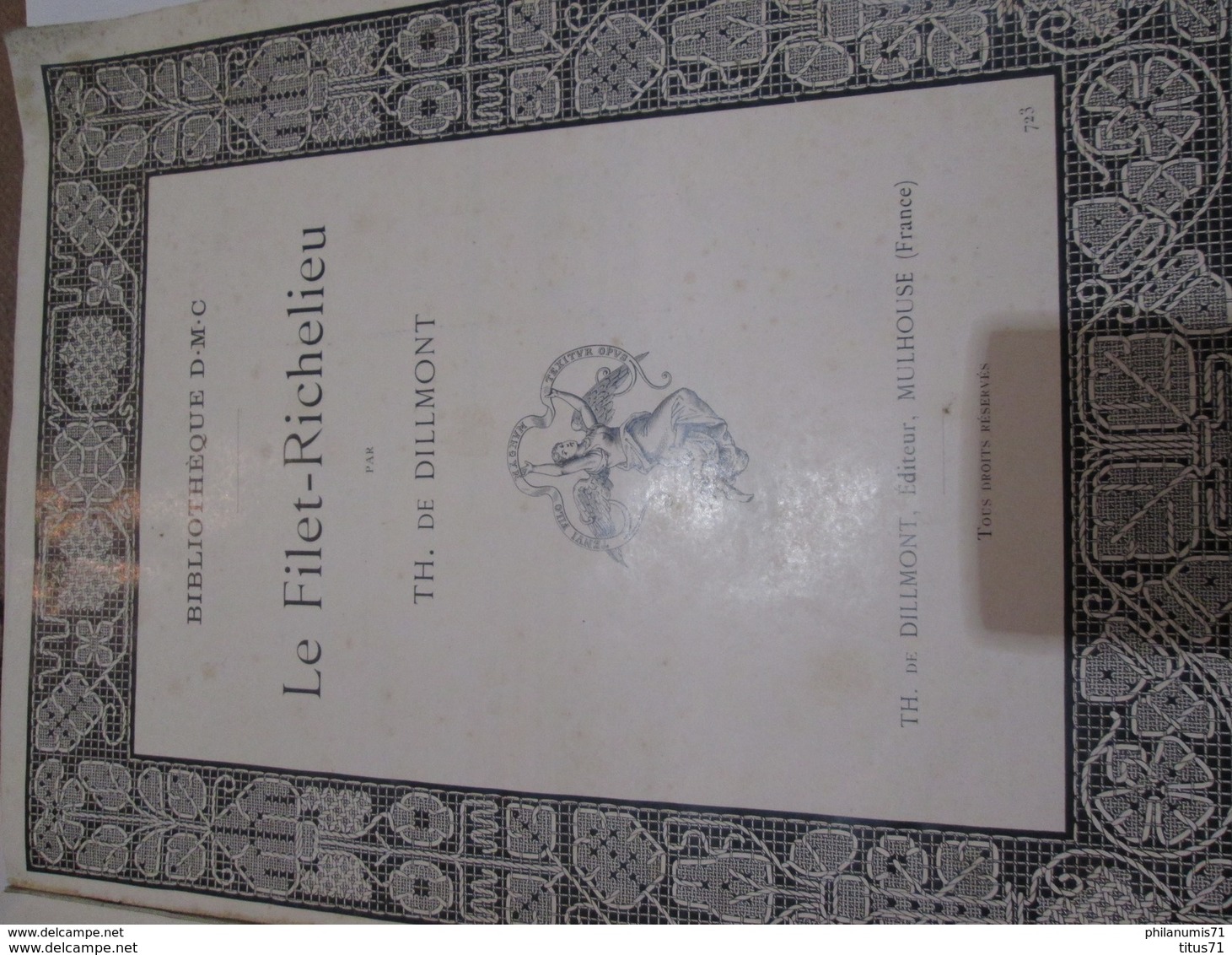 Livret Bibliothèque DMC - Le Filet Richelieu - Th. De Dillmont - Bricolage / Technique