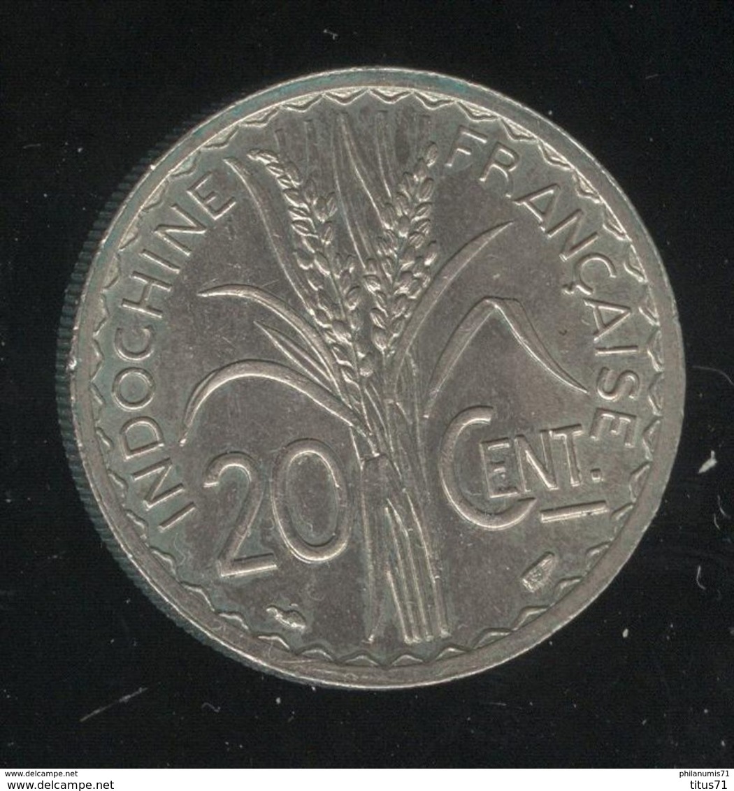 20 Centimes Indochine Française .1939. Non Magnétique - SUP - Other & Unclassified