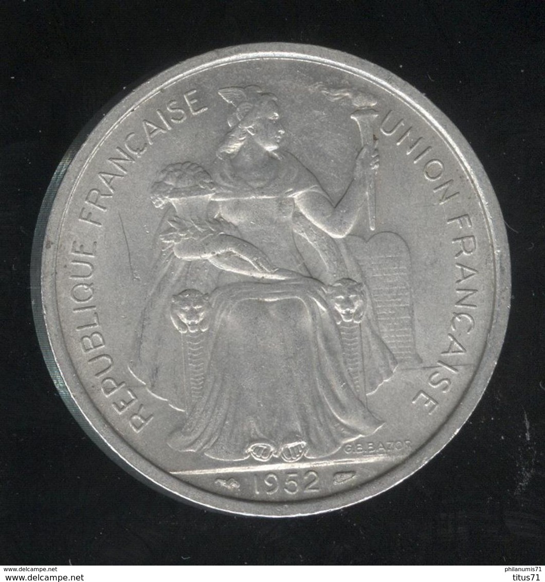 5 Francs Nouvelle Calédonie  1952 - TTB+ - New Caledonia