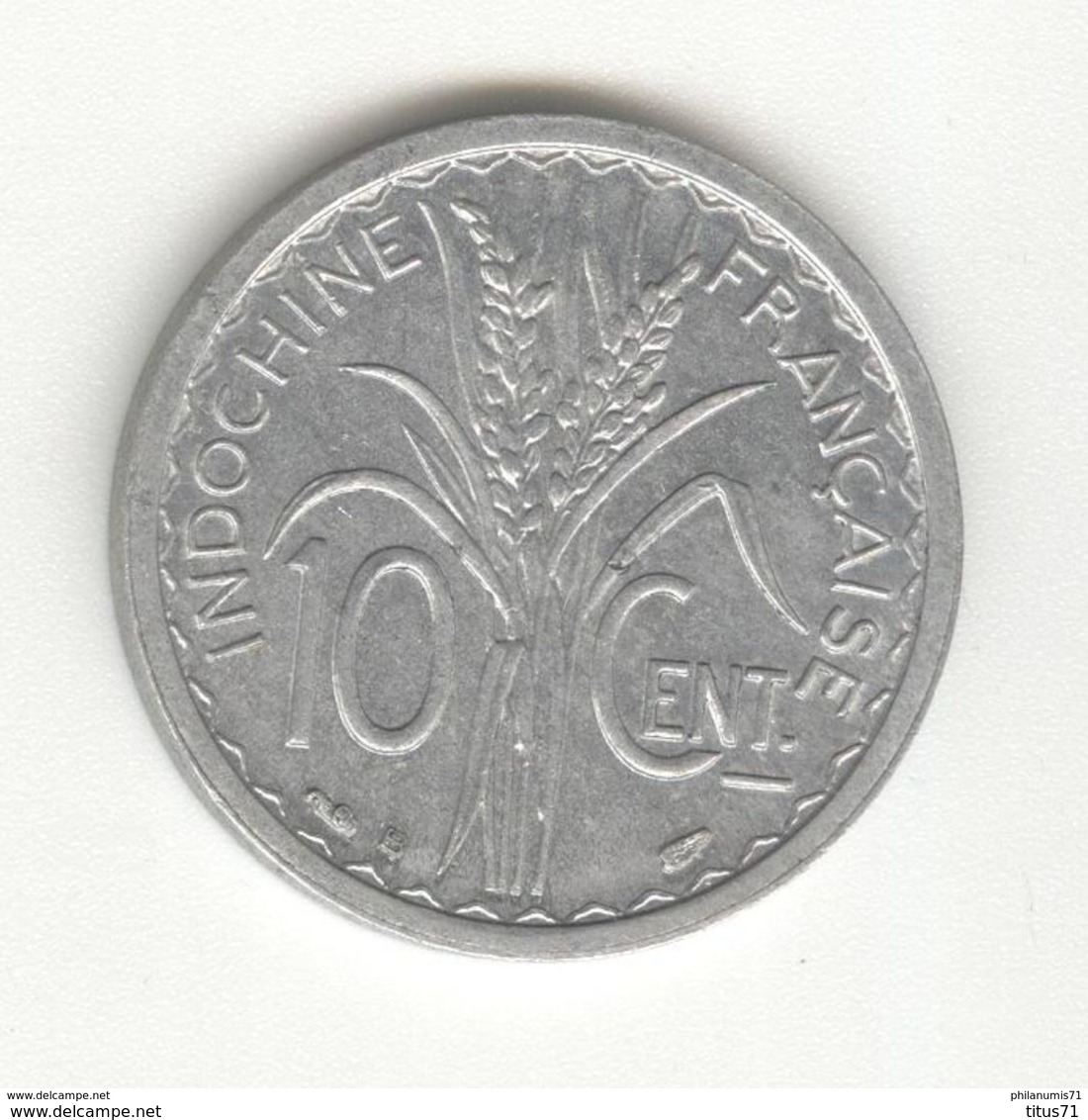 10 Centimes Indochine Française 1945 - TTB+ - Andere & Zonder Classificatie