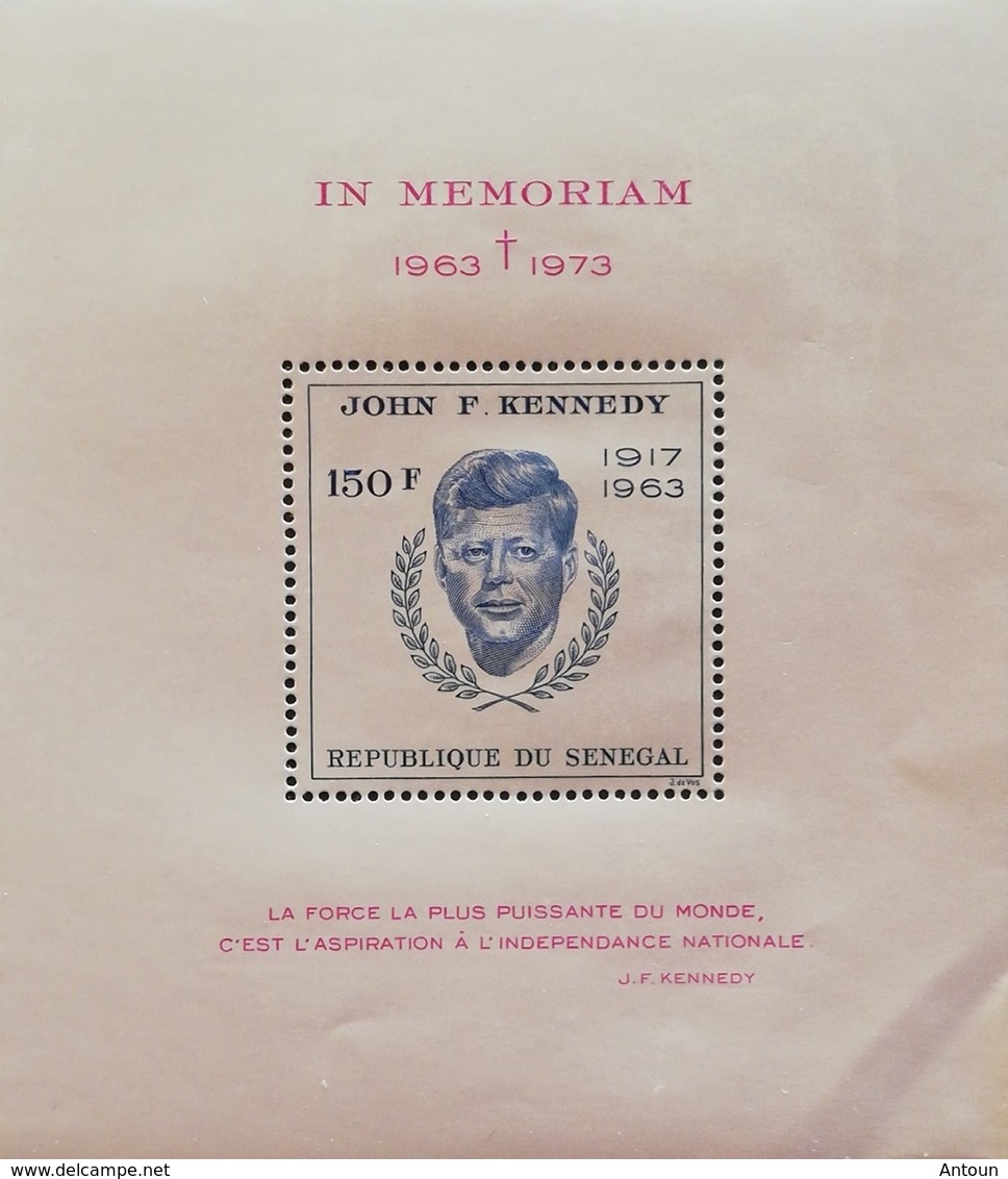 Senegal John F. Kennedy (1917-1963) S/S - Senegal (1960-...)