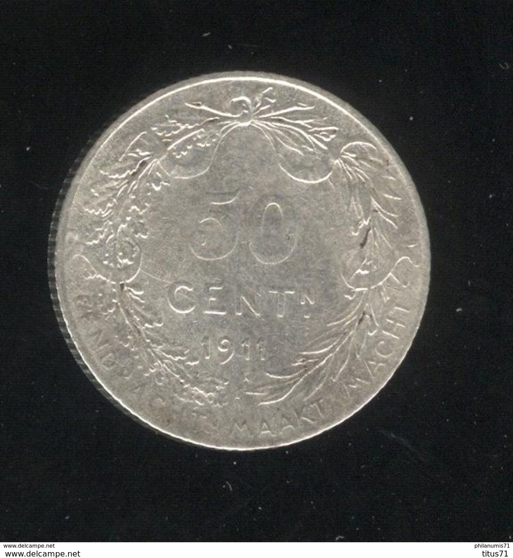 50 Centimes Belgique 1911 - TTB - 50 Centimes