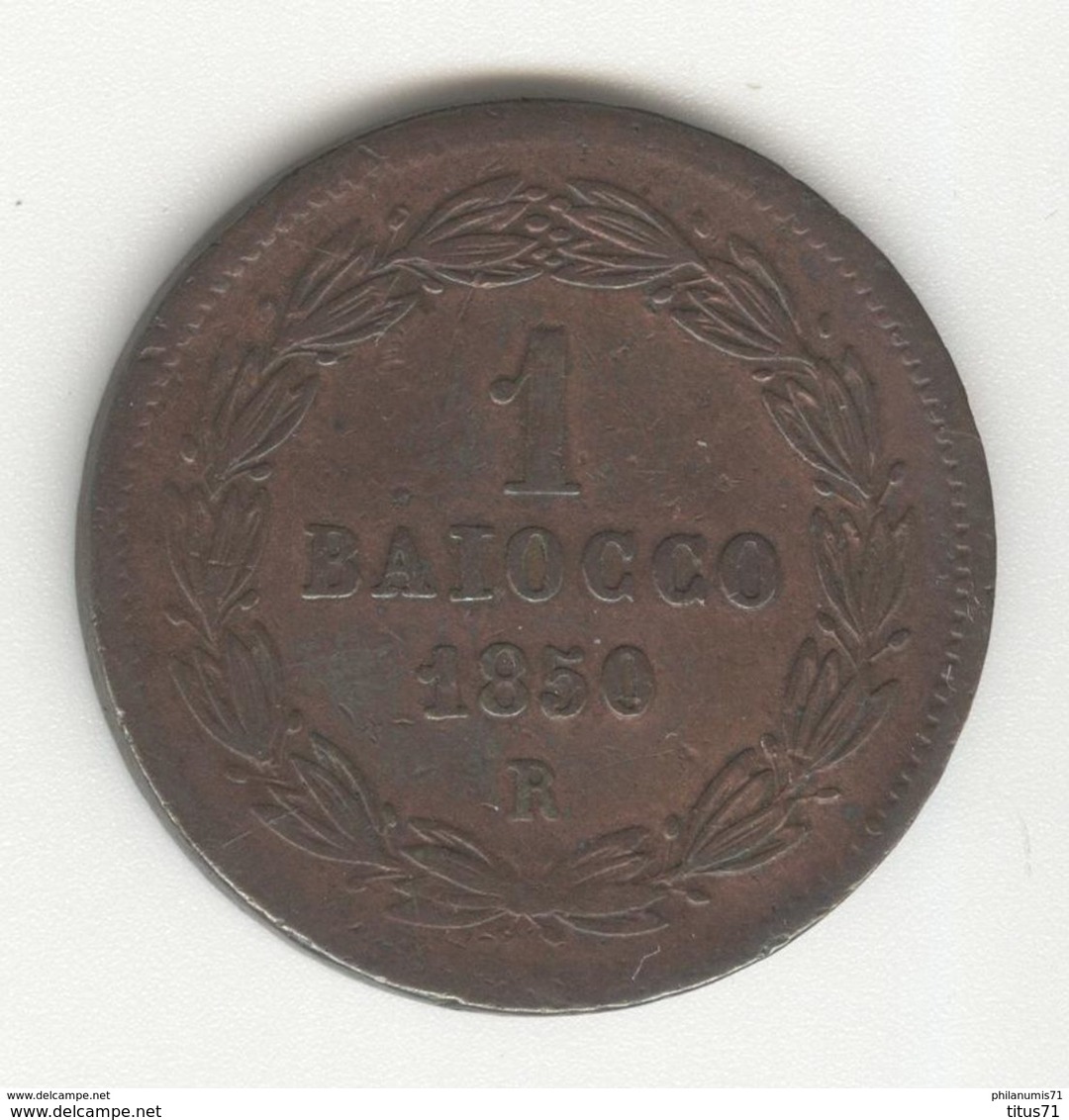 1 Baiocco 1850 Vatican / Vaticano - TTB+ - Vatican