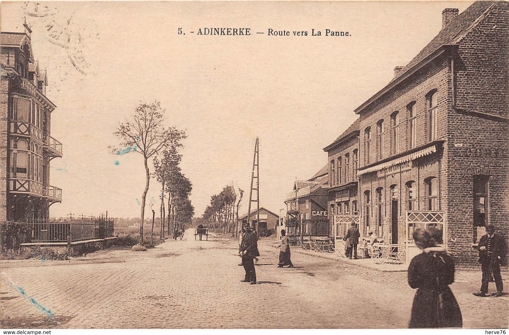 BELGIQUE - ADINKERKE - Route Vers La Panne - De Panne