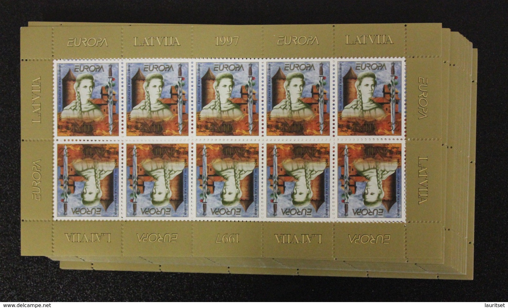 LETTLAND Latvia 1997 Michel 453 = 100 Sheets X 10 Stamps = 1000 Stamps Europa CEPT  MNH - Lettland