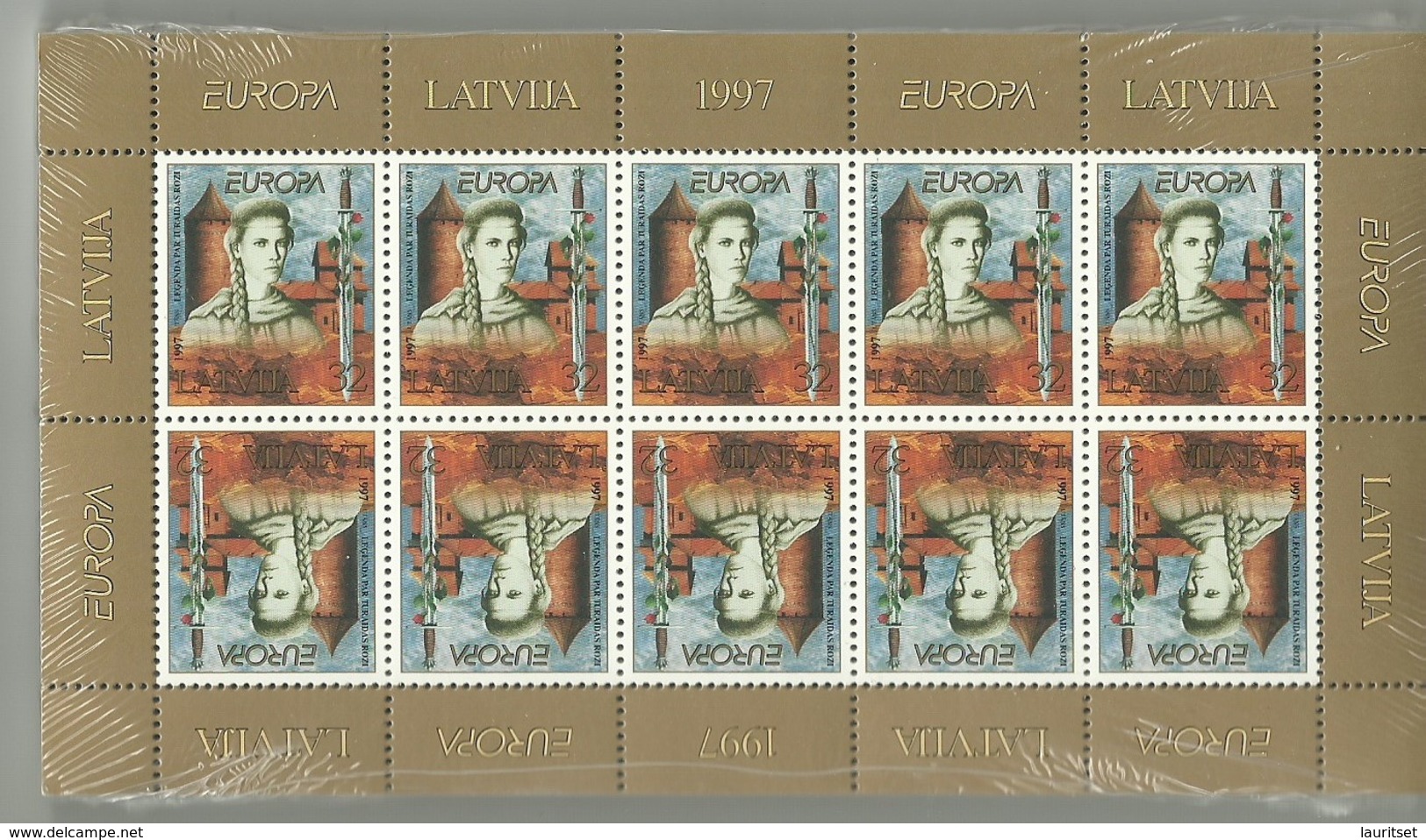 LETTLAND Latvia 1997 Michel 453 = 100 Sheets X 10 Stamps = 1000 Stamps Europa CEPT  MNH - Lettonie