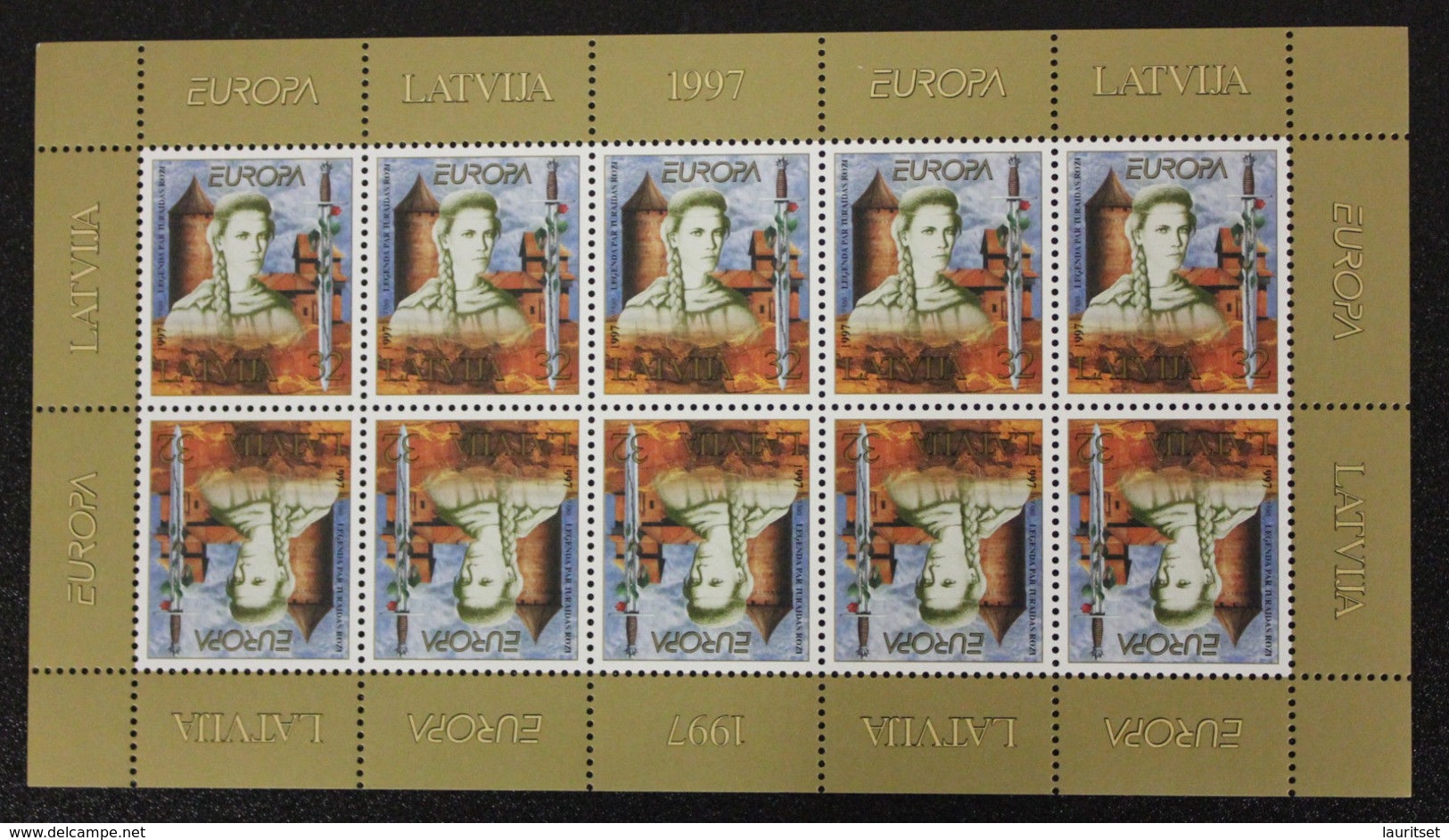 LETTLAND Latvia 1997 Michel 453 = 100 Sheets X 10 Stamps = 1000 Stamps Europa CEPT  MNH - Lettland