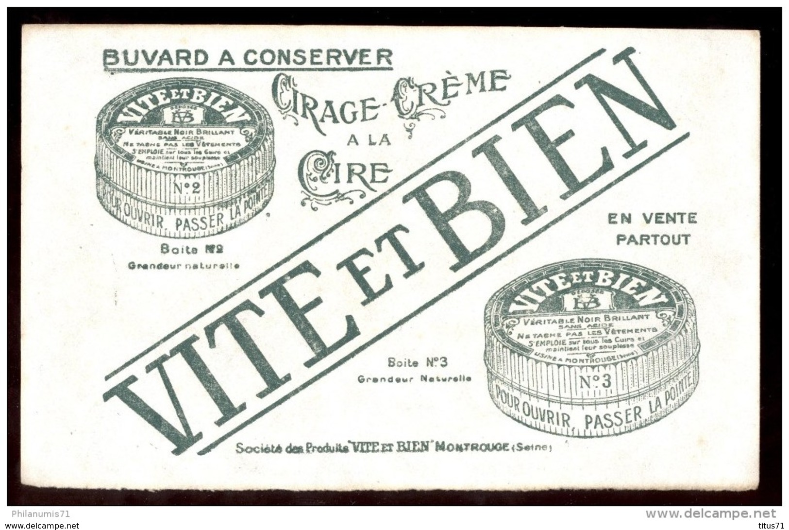 Buvard Cirage Vite Et Bien - 22,7  X 14,5 Cm - Produits Ménagers