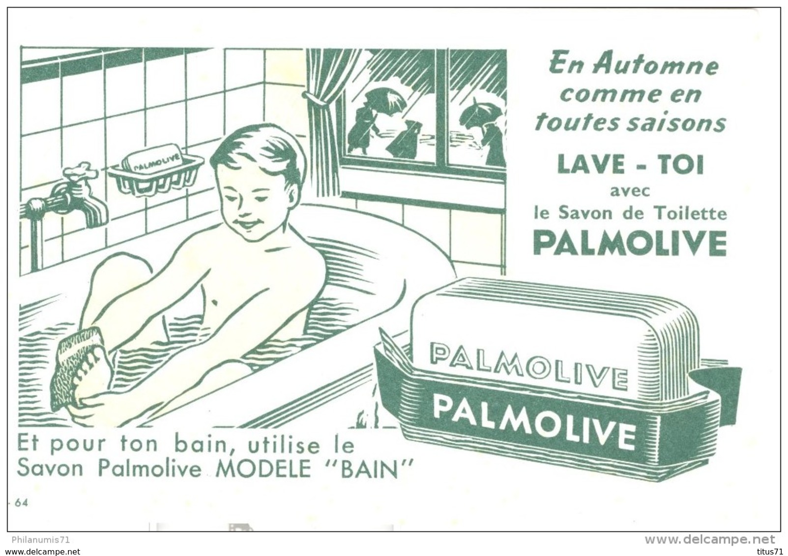 Buvard Palmolive - 17 X 11 Cm - P