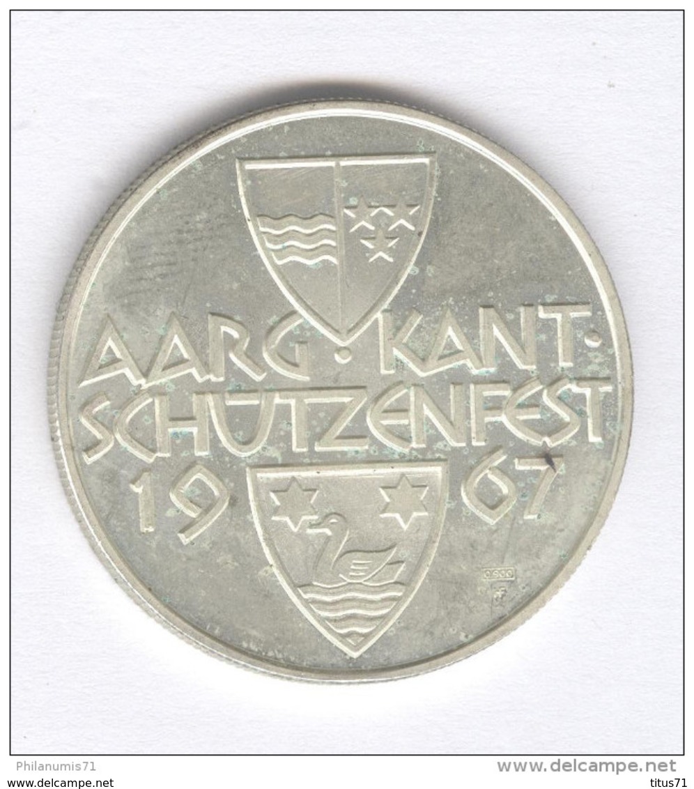 Médaille Suisse Oberentfelden 1967 - Argent 900/1000 ème - Autres & Non Classés