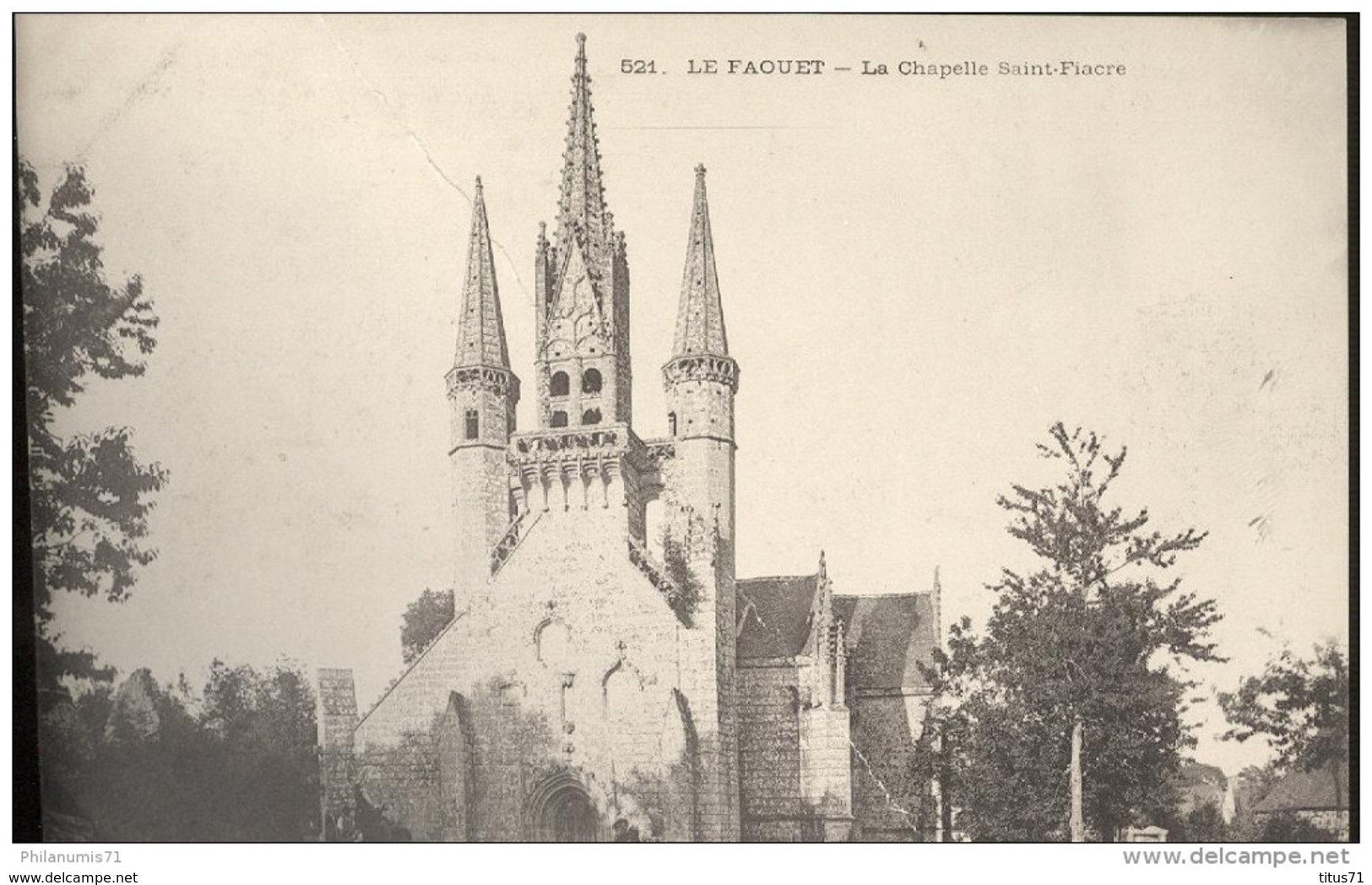 CPA Le Faouët - Chapelle Saint Fiacre - Non  Circulée - Faouët