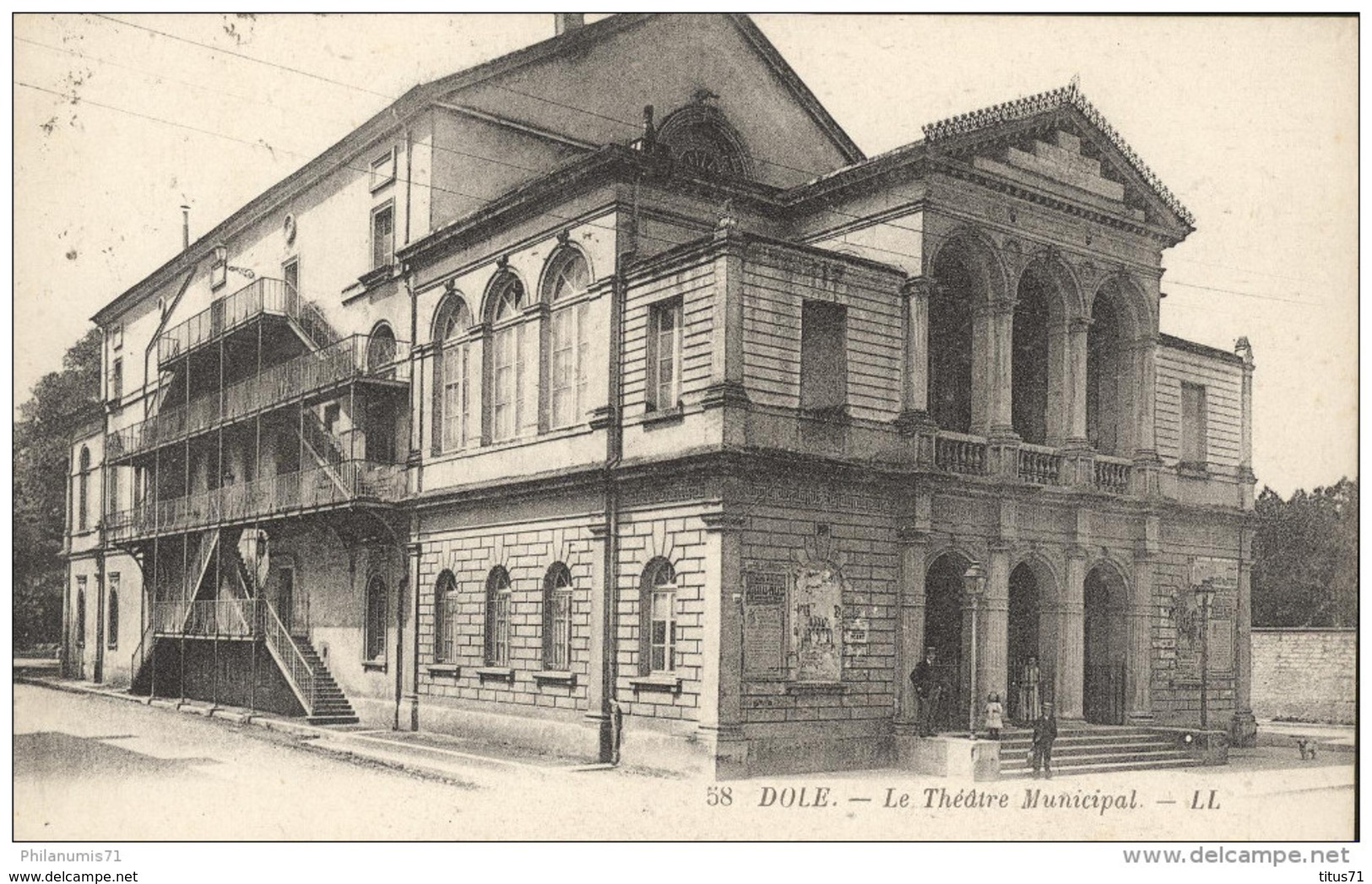 CPA Dole - Théâtre Municipal - Circulée 1923 - Dole