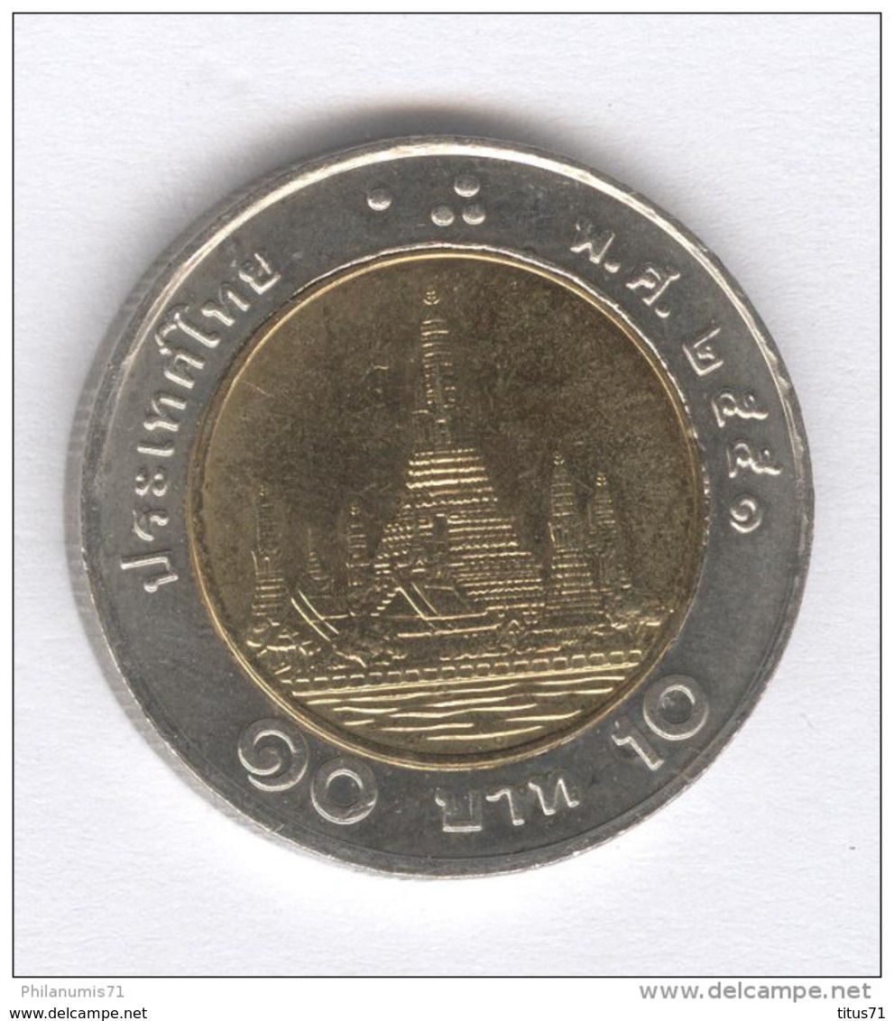 Thaïlande - 10 Baht - 2008 Bi-métallique / Bimetalic - Thailand