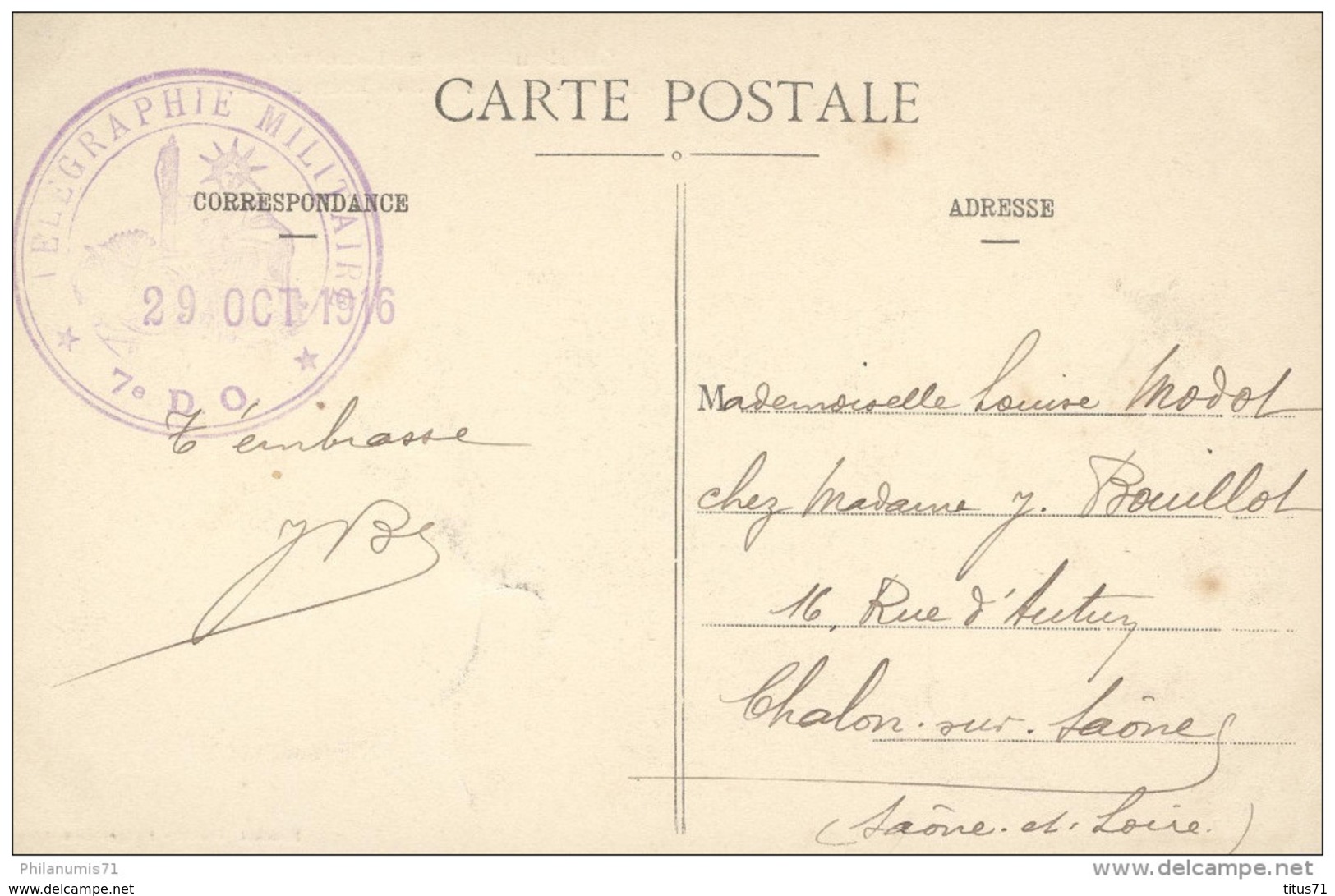 CPA Lure - La Grande Rue - Route De Luxeuil  - Télégraphe Militaire - Circulée 1916 - Lure