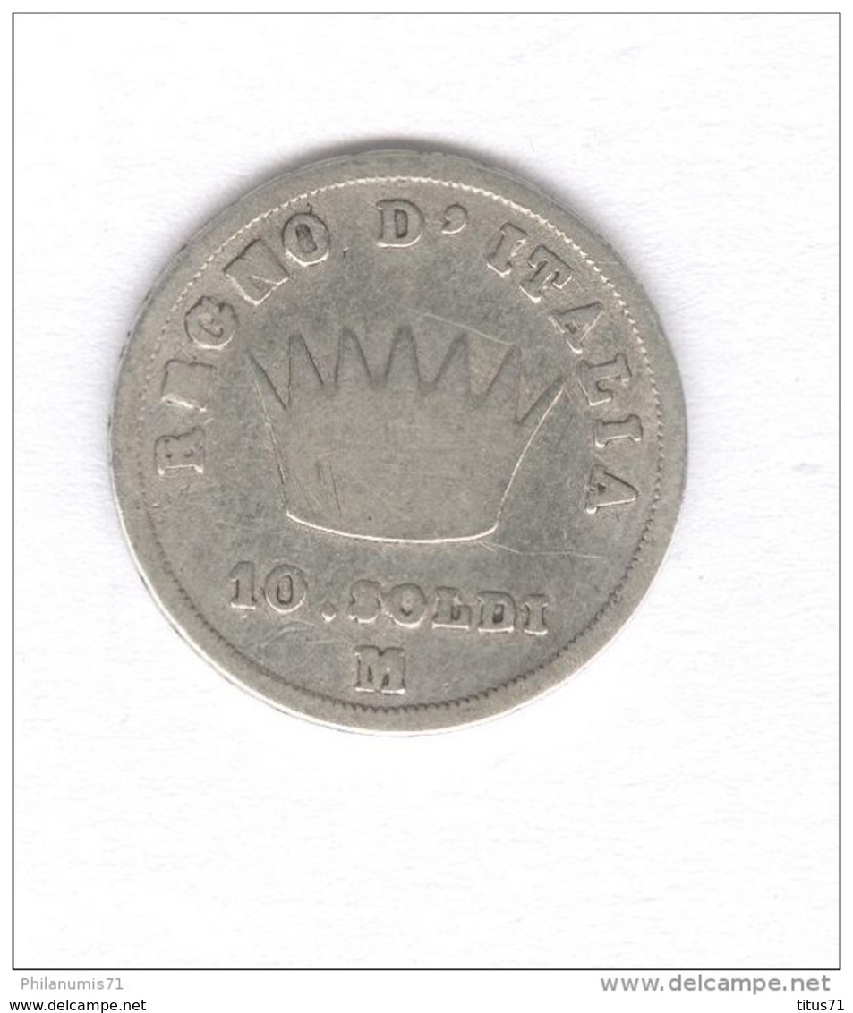 10 Soldi - Italie - Napoléon - 1814 ARGENT - Autres & Non Classés