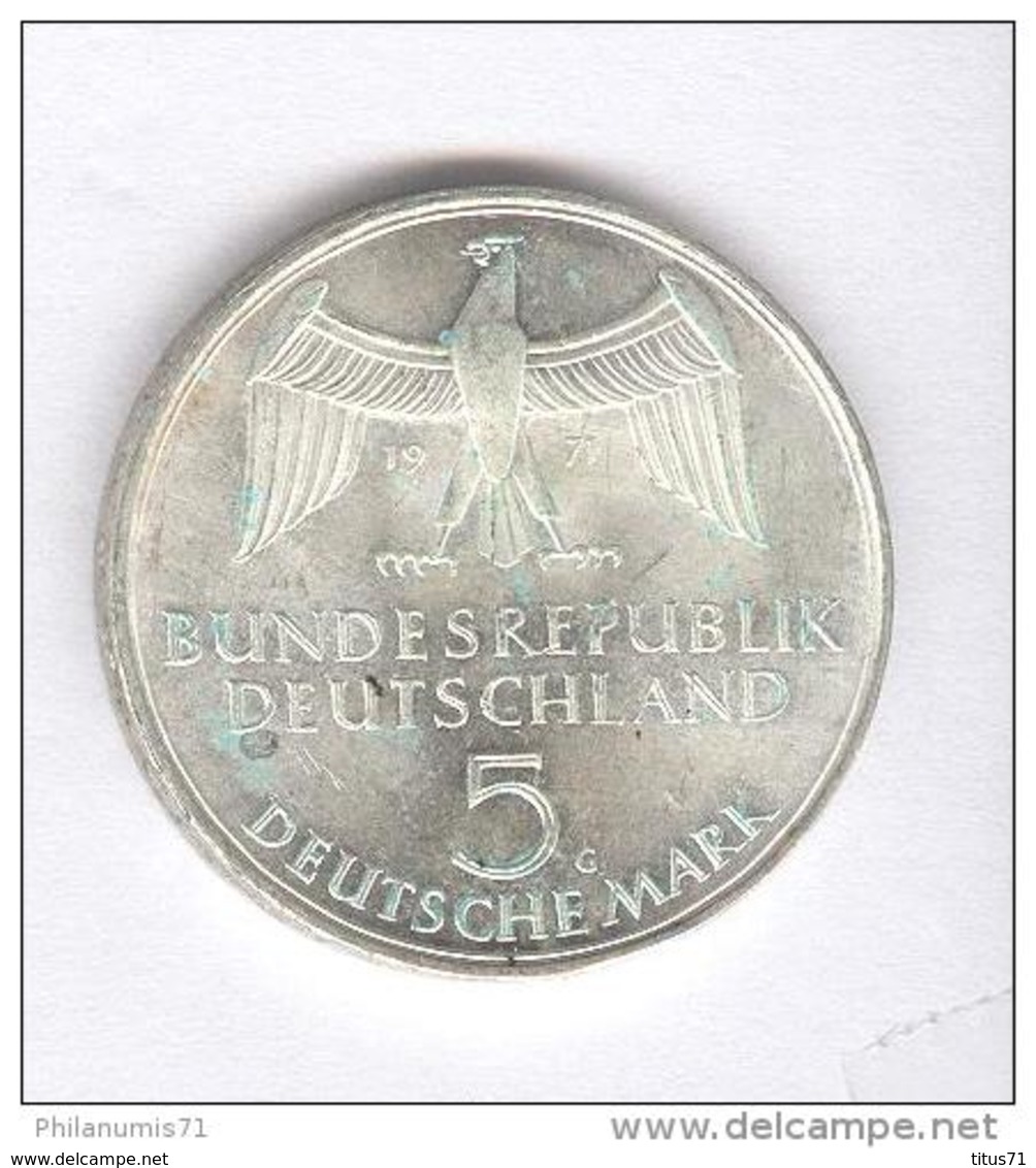 5 Mark Allemagne / Germany 1971 G  - 2ème Reich / Second Reich  - Argent / Silver - 5 Mark