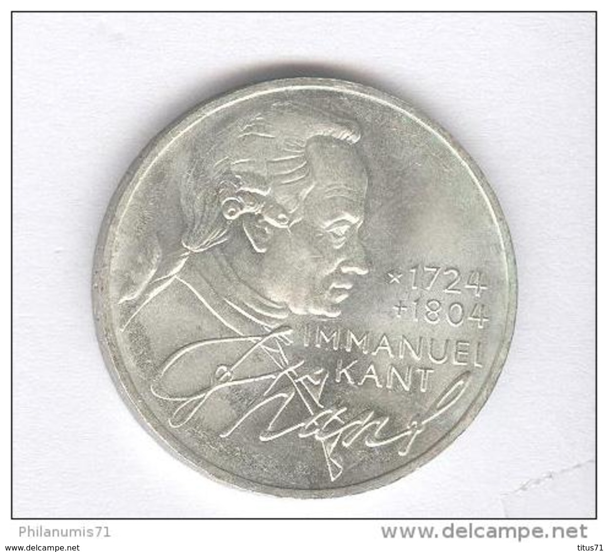 5 Mark Allemagne / Germany 1974 D  - Kant  - Argent / Silver TTB+ - 5 Mark