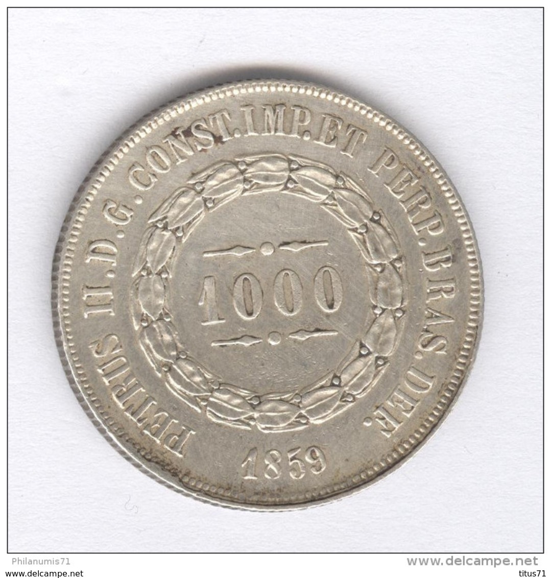 1000 Réis Brésil 1859 - SUP - Brésil