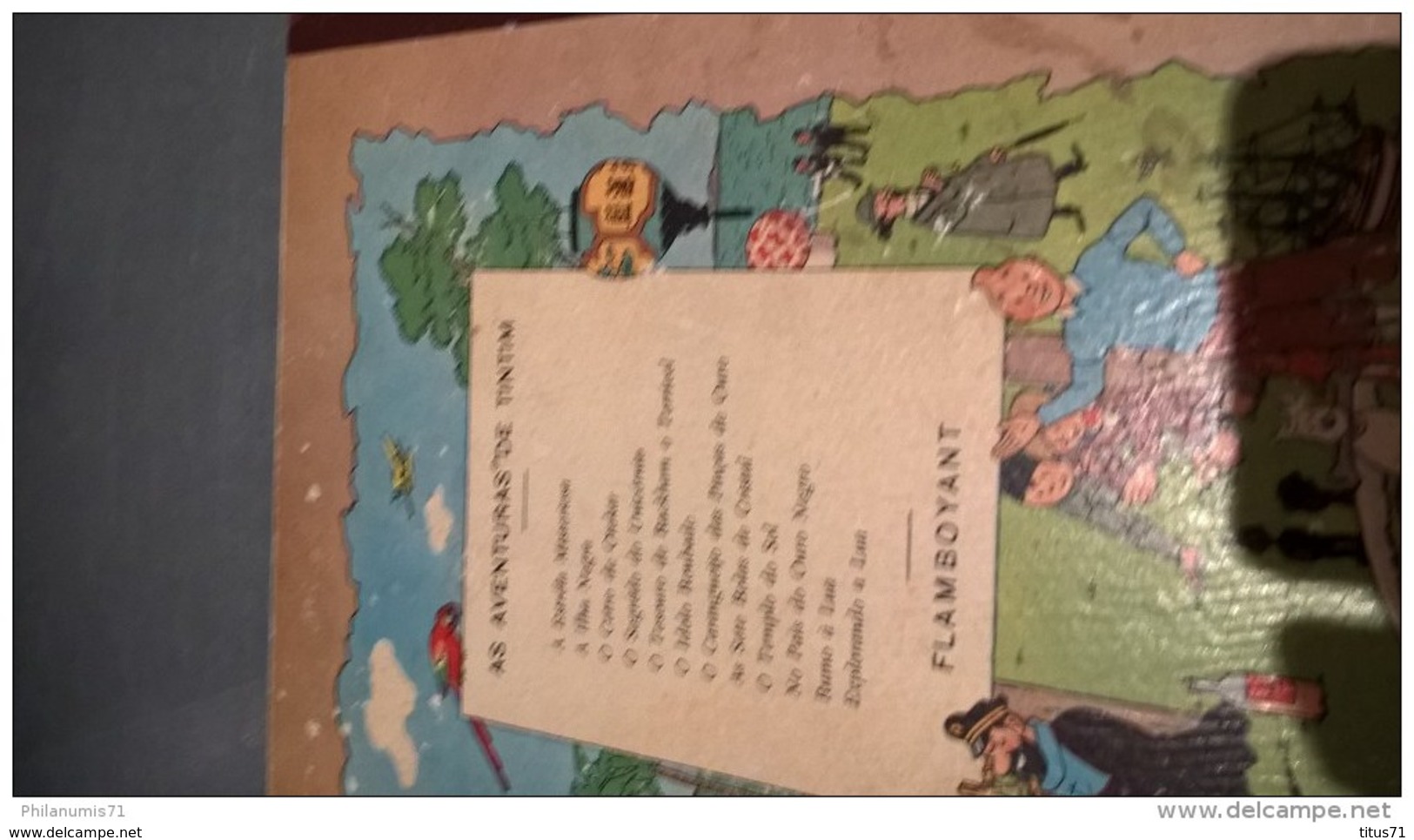 BD Tintin - L'étoile Mystérieuse En Portugais - Tintim A Estrêla Misteriosa - Flamboyant - Circa 1960 - BD & Mangas (autres Langues)