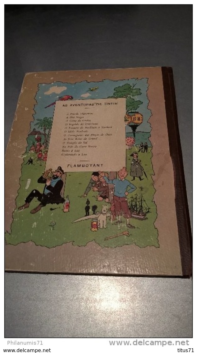 BD Tintin - L'étoile Mystérieuse En Portugais - Tintim A Estrêla Misteriosa - Flamboyant - Circa 1960 - Comics & Mangas (other Languages)