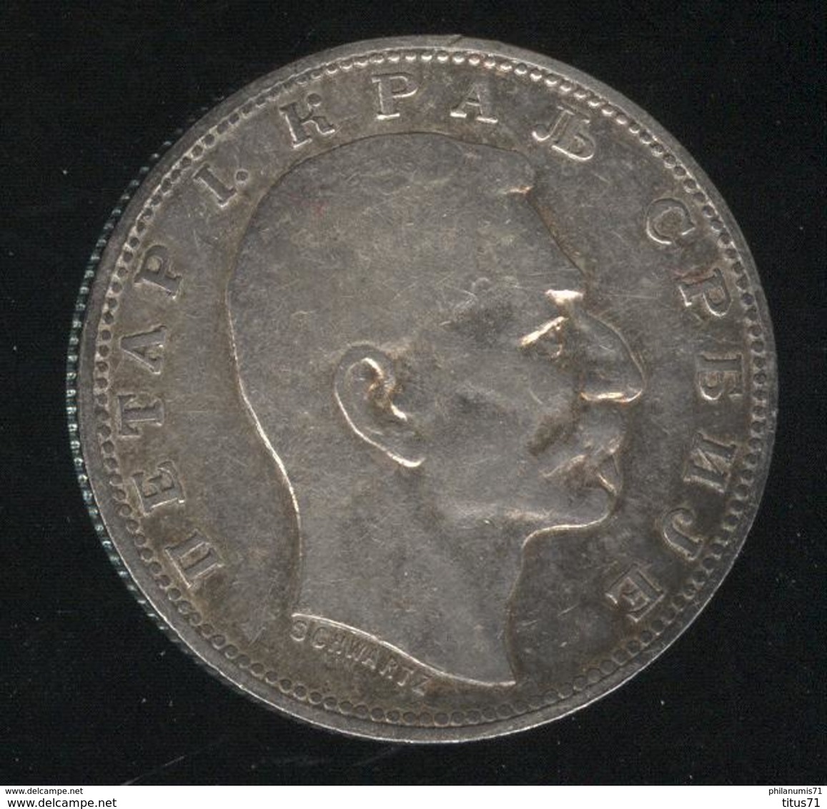 1 Dinar Serbie 1912 TTB+ - Serbien