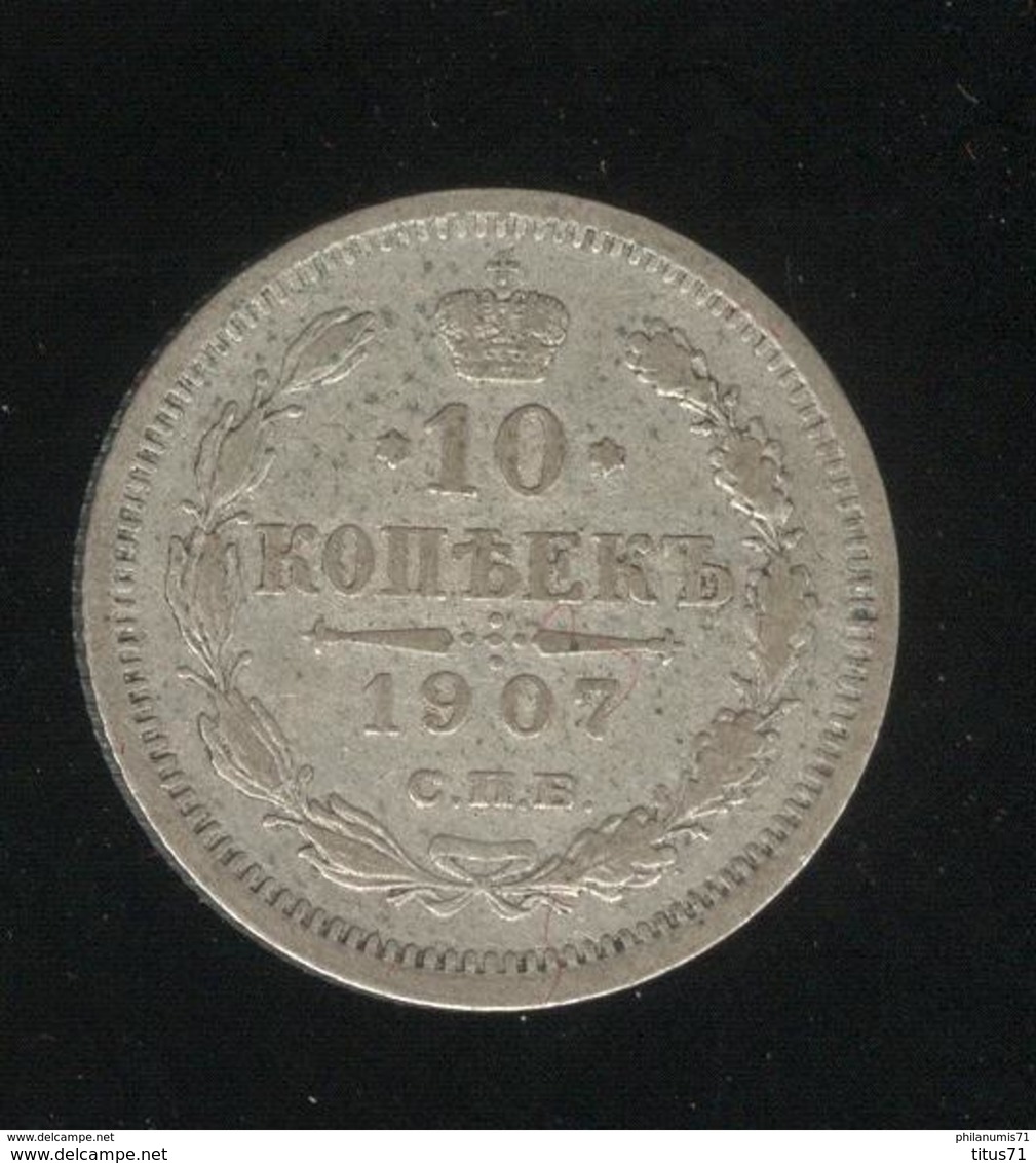 10 Kopecks Russie 1907 TTB - Russie