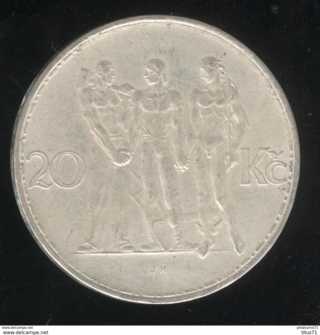 20 Korun Tchequoslovaquie 1933 - Checoslovaquia