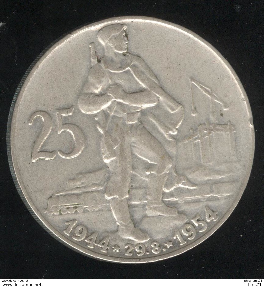 25 Korun Tchequoslovaquie 1954 - Czechoslovakia