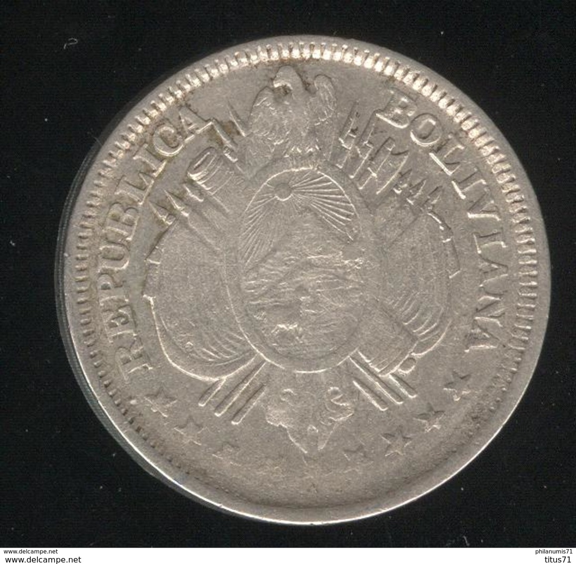 20 Centimes Bolivie 1889 - Bolivie