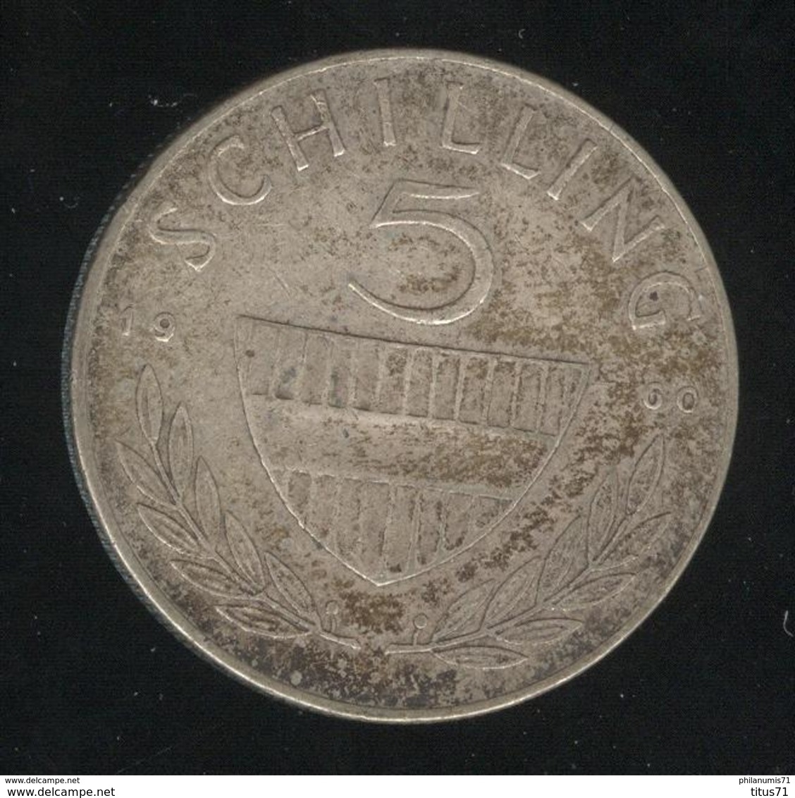 5 Schilling Autriche / Austria 1960 - Argent / Silver - Austria