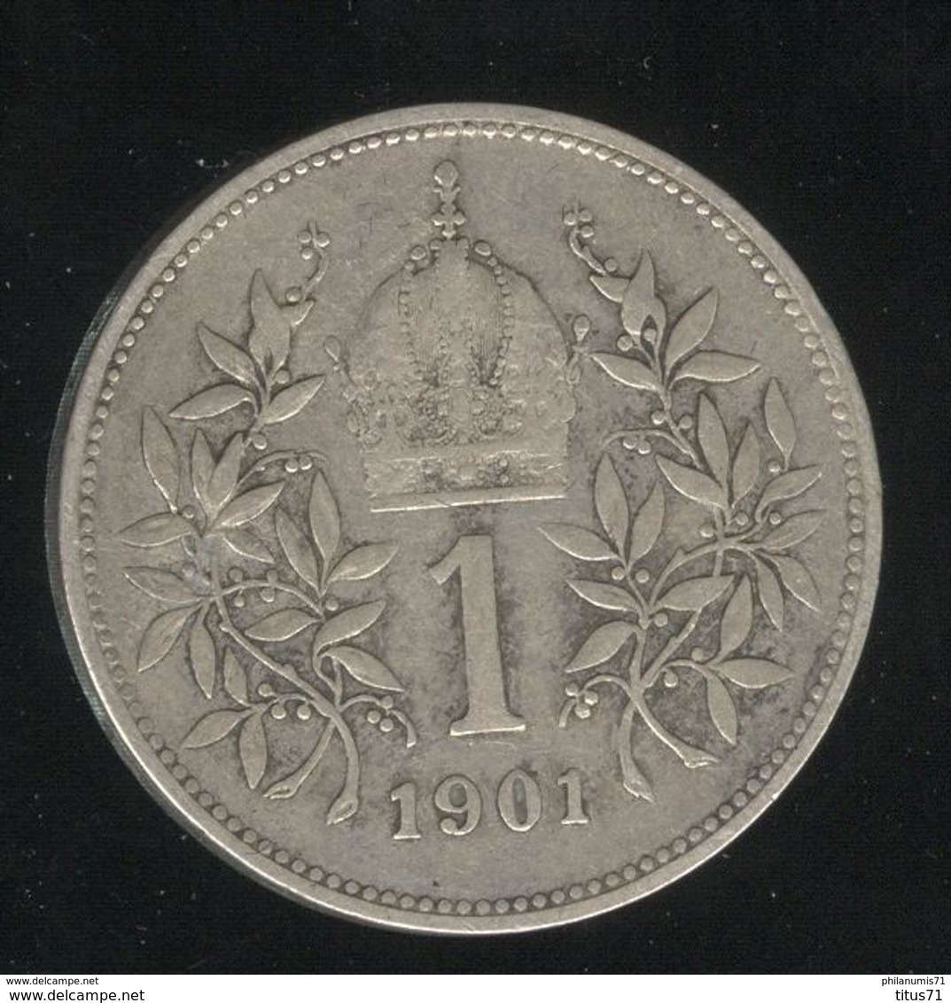 1 Couronne Autriche / Austria 1901 - Argent / Silver - TB+ - Oesterreich