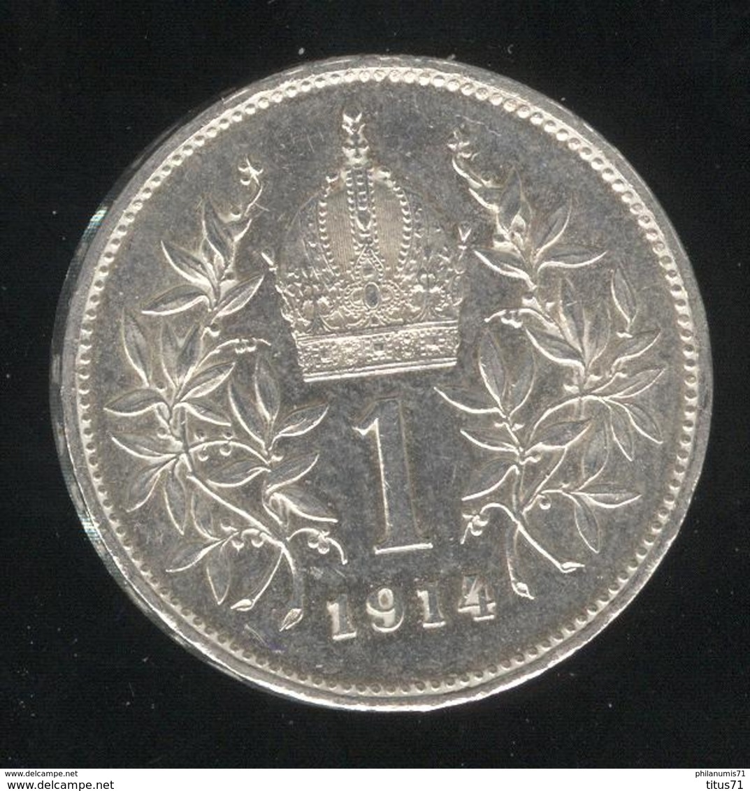 1 Couronne Autriche / Austria 1914 - Argent / Silver - SUP - Autriche