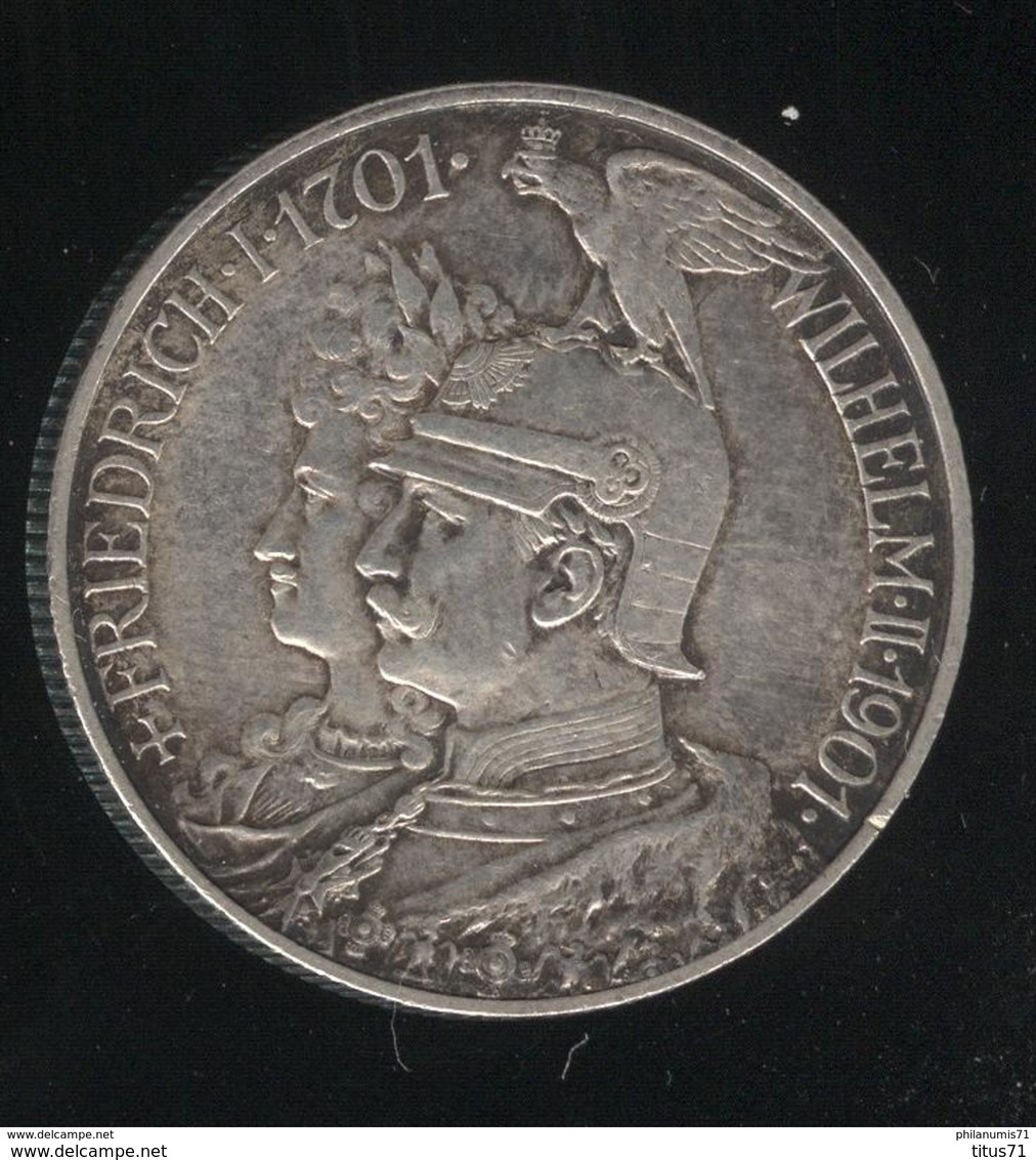 2 Mark Allemagne / Germany 1901 A - TTB+ - 2, 3 & 5 Mark Plata