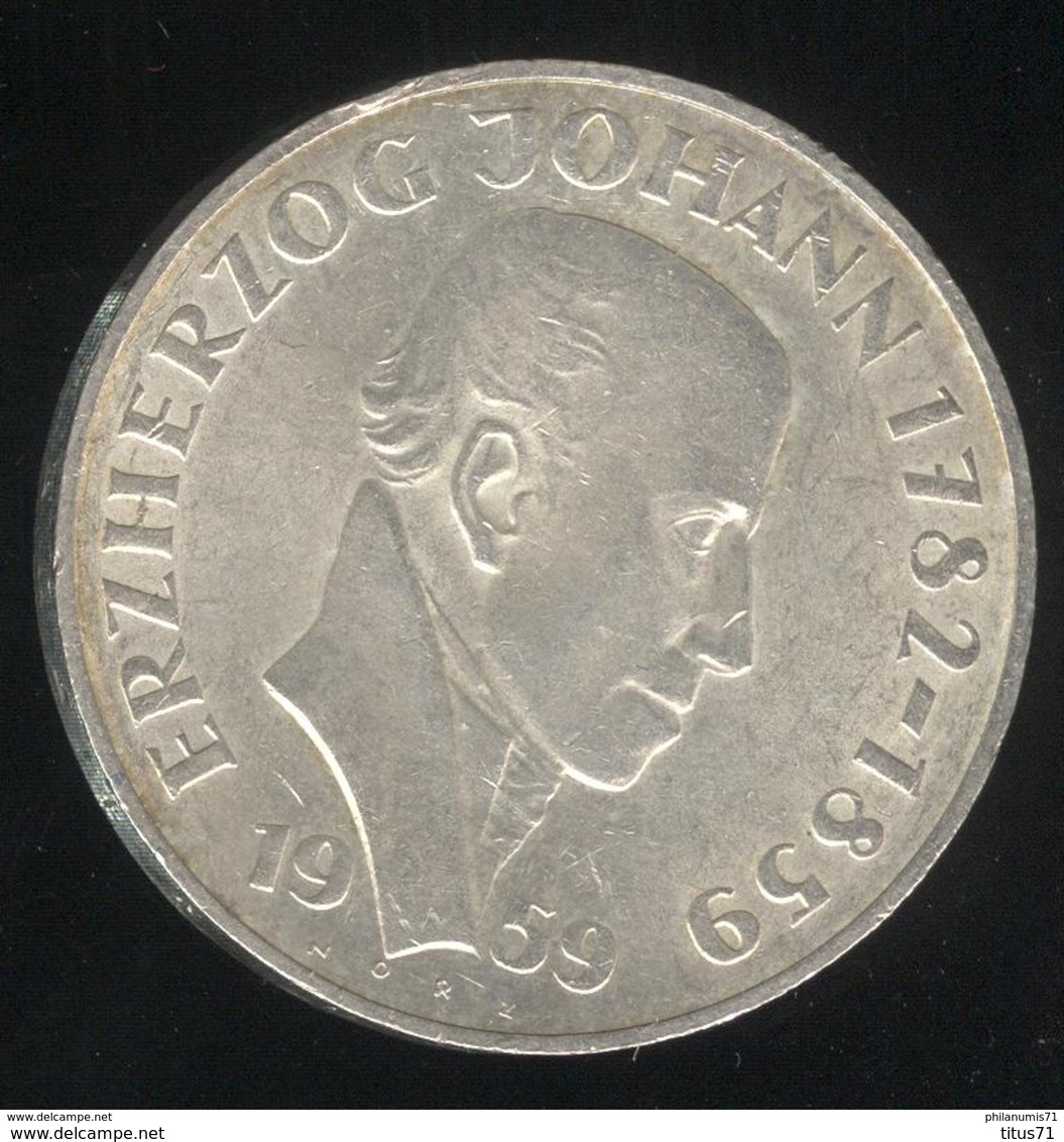 25 Schilling Autriche / Austria 1959 - Erzherzog Johann - Argent / Silver - TTB - Autriche