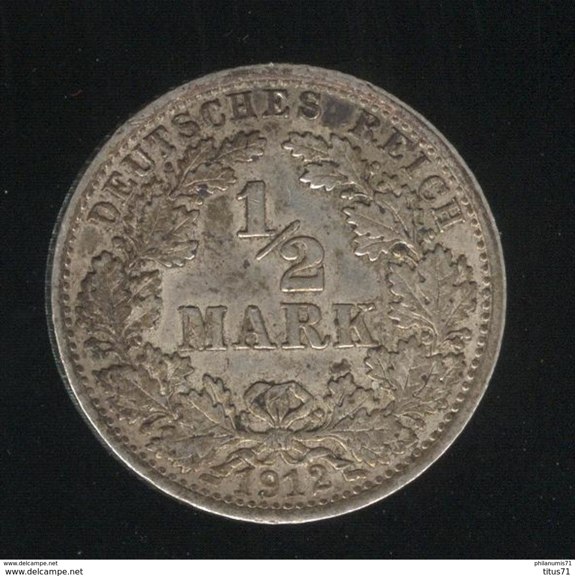 1/2 Mark Allemagne / Germany 1912 A - TTB - 1/2 Mark