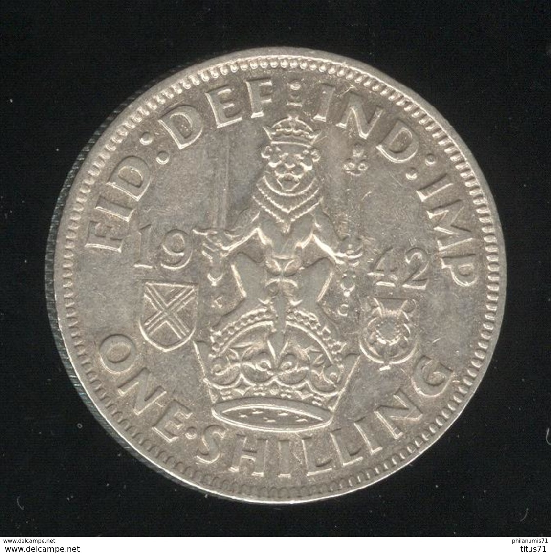 1 Shilling Grande Bretagne / United Kingdom 1942 TTB - I. 1 Shilling